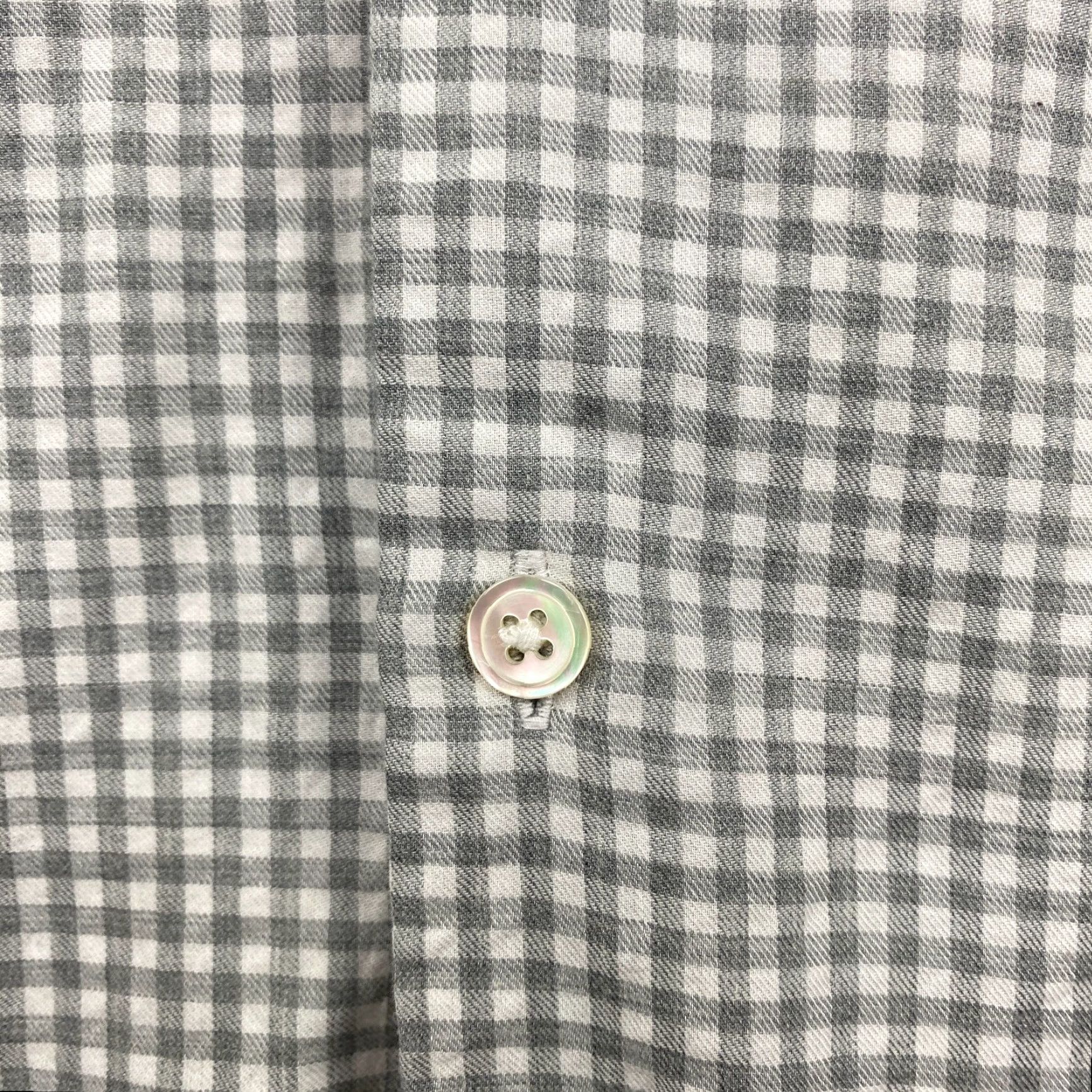 Theory Theory Button-Up Shirt Mens Large L Gray Check Long Sleeve Cotton Casual Size US L / EU 52-54 / 3 - 4 Thumbnail