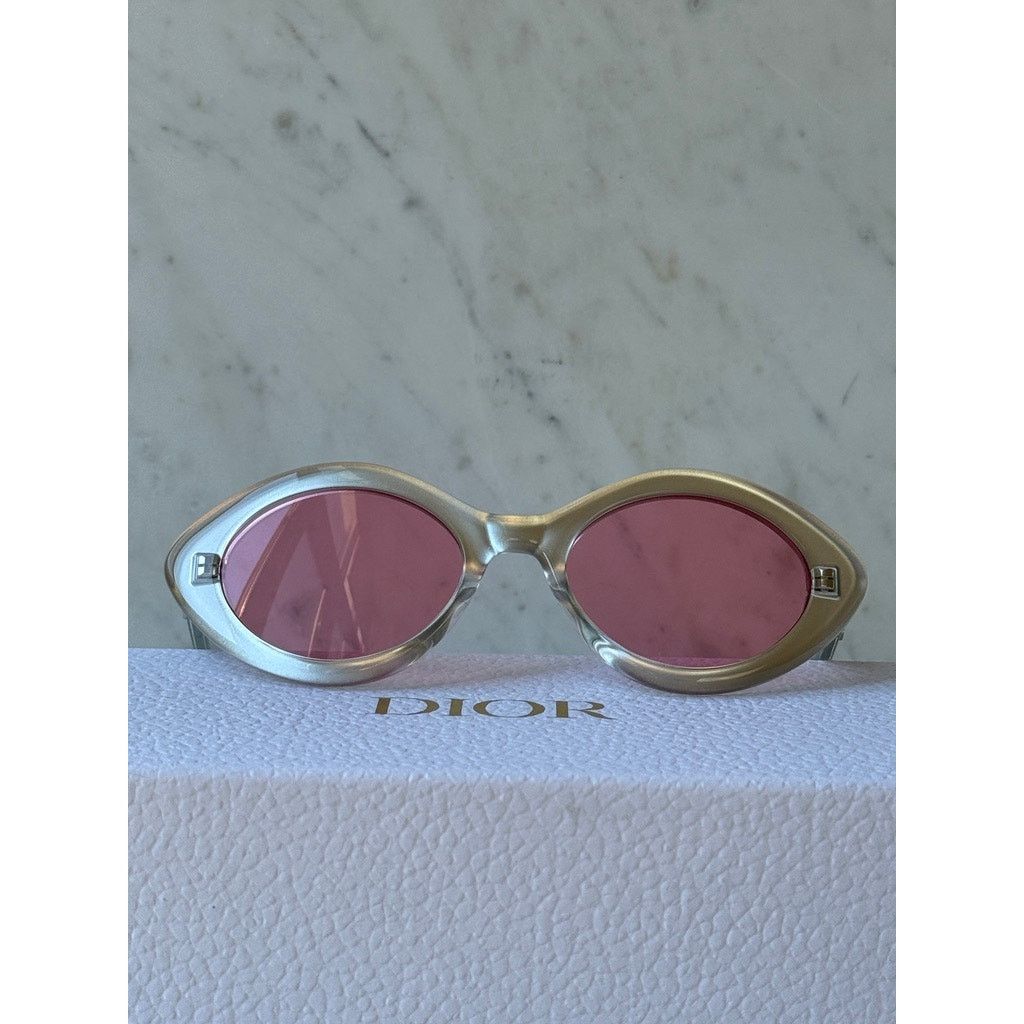 Dior NEW Dior LuckyDior R1I x ERD Sunglasses in Metallic Silver Size ONE SIZE - 5 Thumbnail