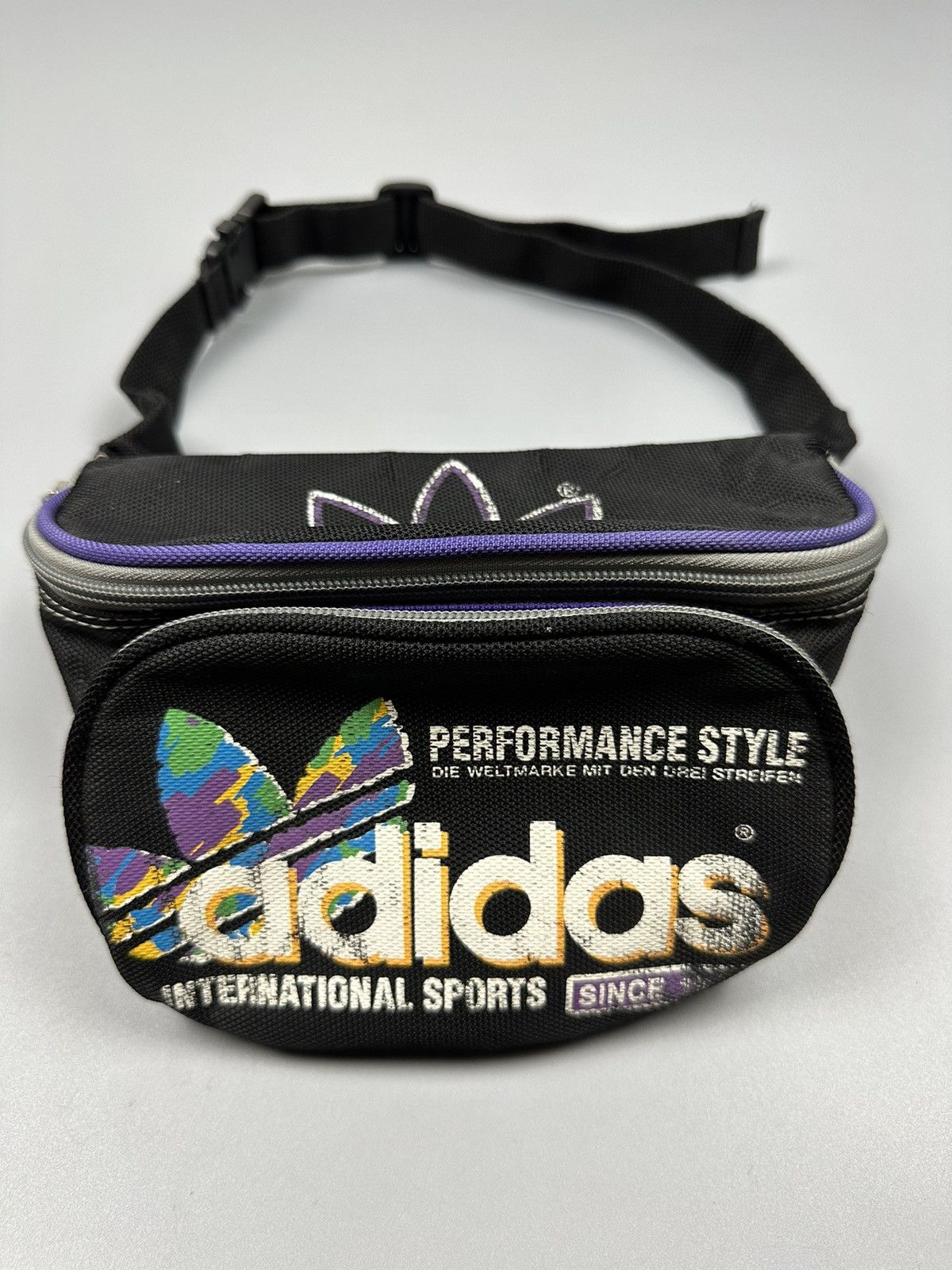 Adidas × Vintage Vintage 90s Adidas Performance Style Waist/Pouch Bags Size ONE SIZE - 3 Thumbnail