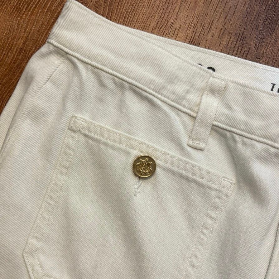 J.Crew NWT J.Crew Sailor Mid Rise Relaxed Demi Boot Jean White 28 Size 28" / US 6 / IT 42 - 5 Thumbnail