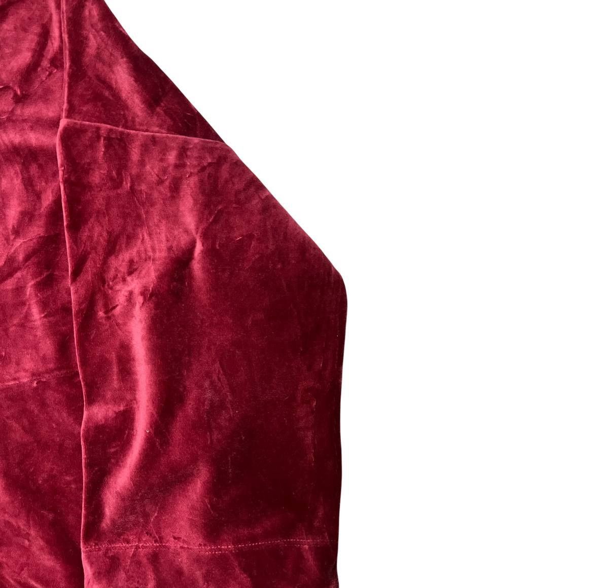 Gudrun Sjoden GUDRUN SJODEN RED ORGANIC COTTON VELOUR TOP POCKETS TUNIC XL Size XL / US 12-14 / IT 48-50 - 13 Thumbnail