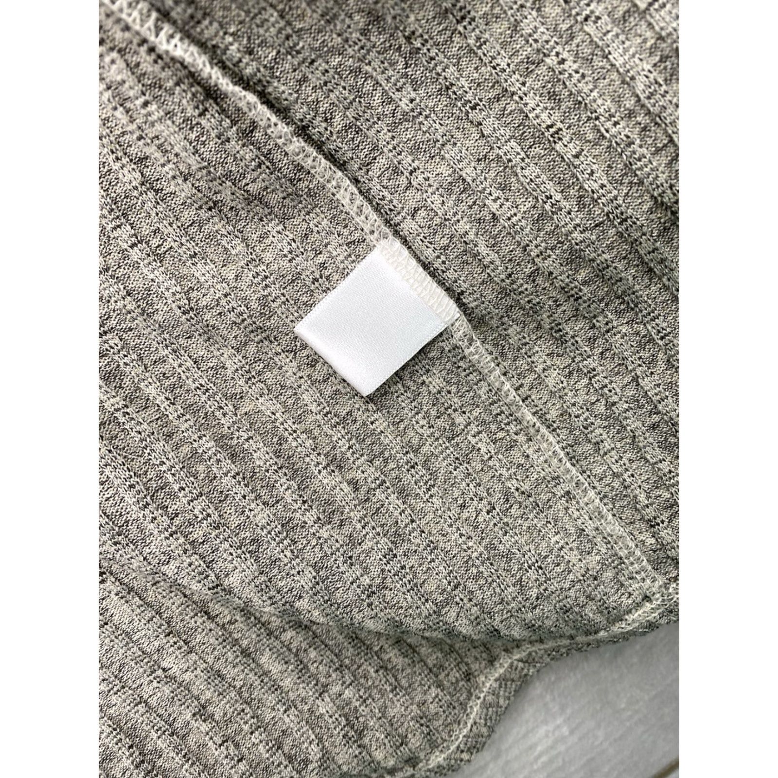 Doublet Double Zero Cardigan Womens 2X Hooded Beige Lightweight Pockets Ribbed Open V-Neck Knit Regular Long Sleeve Marled Vintage No Size XXL / US 16-18 / IT 52-54 - 6 Thumbnail