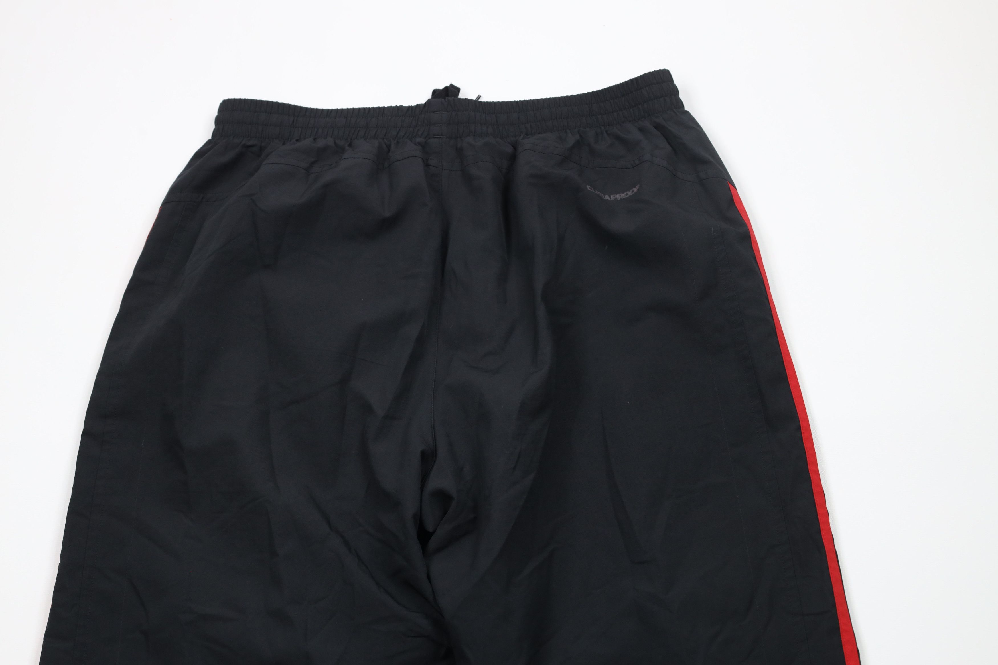 Adidas × Vintage Vintage Adidas Spell Out Striped Lined Wide Leg Pants Black Size US 34 / EU 50 - 10 Thumbnail