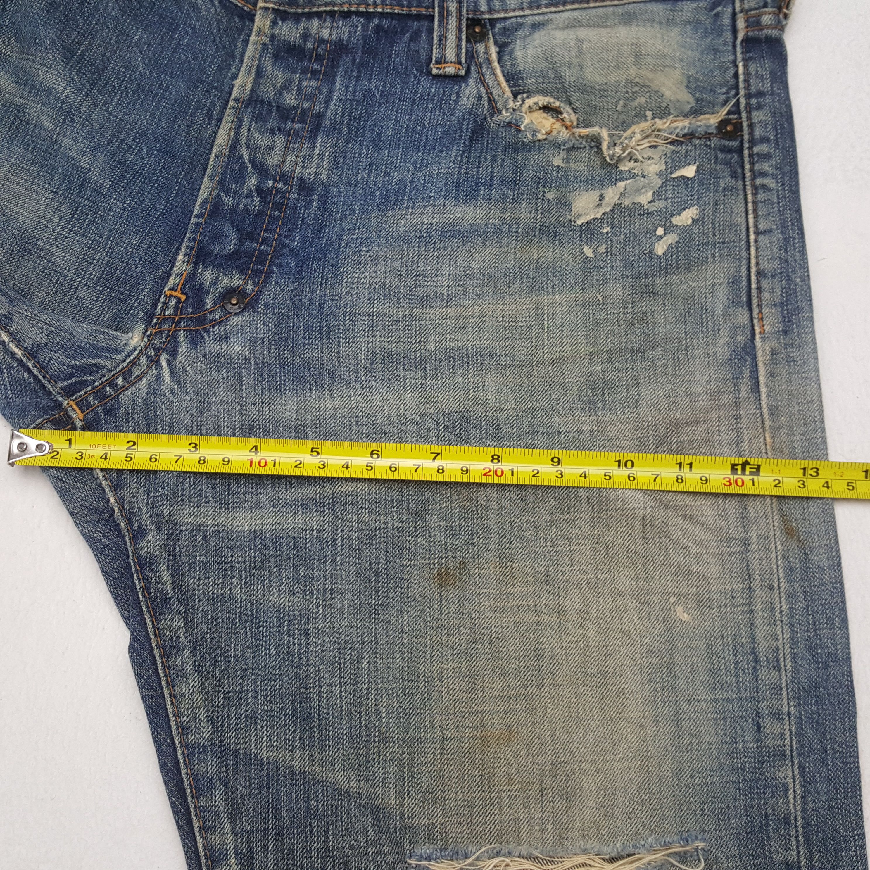 Prps Vintage Prps Japanese Brand Distressed Denim Jeans RR9 Size US 35 - 9 Thumbnail
