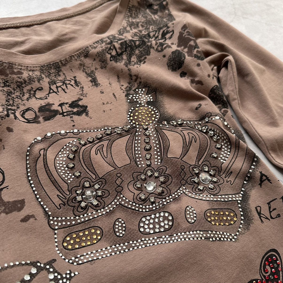 Hysteric Glamour × Undercover Crown Hysteric Glamour Style Punk Long Sleeve T Shirt Size M / US 6-8 / IT 42-44 - 3 Thumbnail