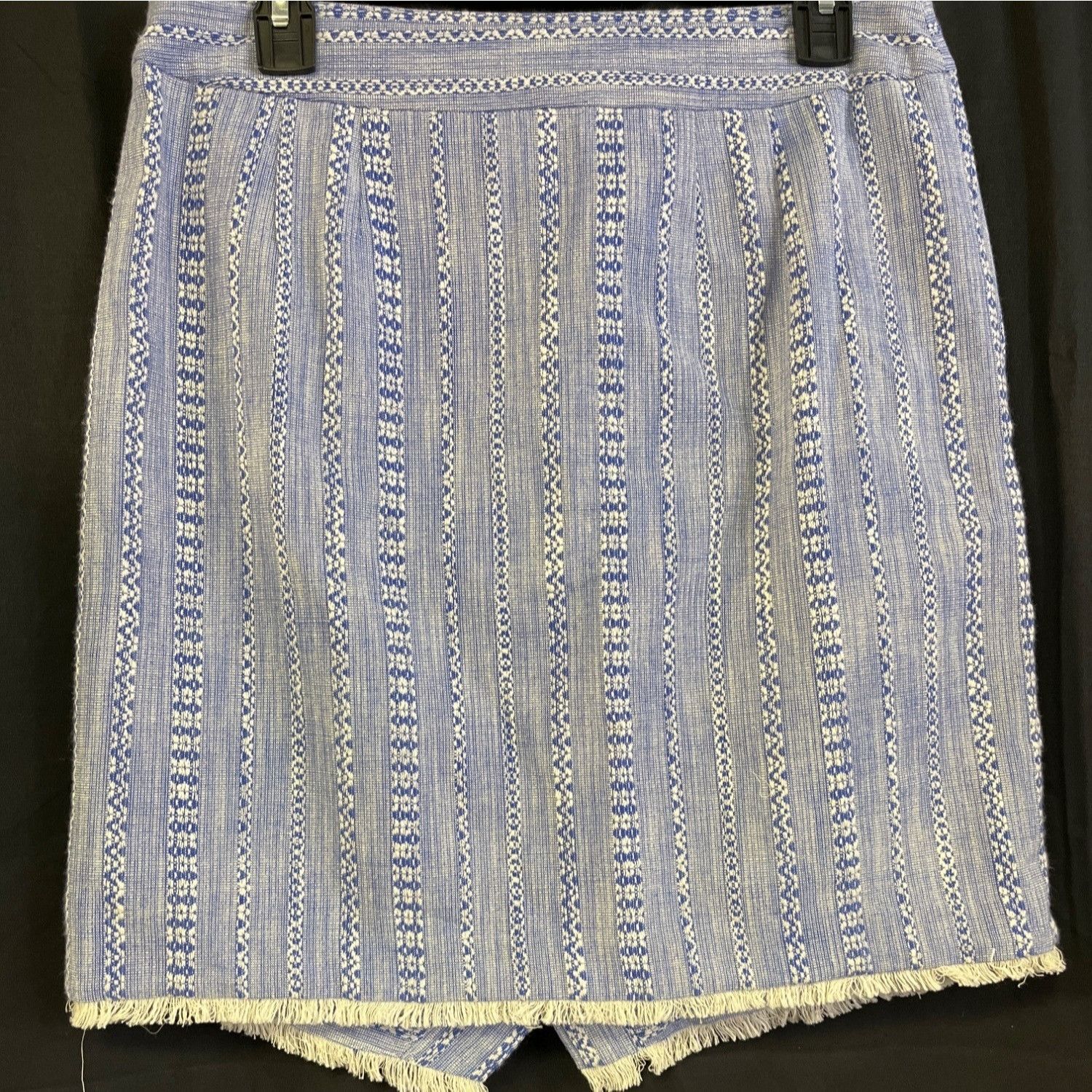 Loft Loft Women's Blue Tweed Wrap Skirt/Mini Sz 8 SKU 4260 Size 30" / US 8 / IT 44 - 3 Thumbnail