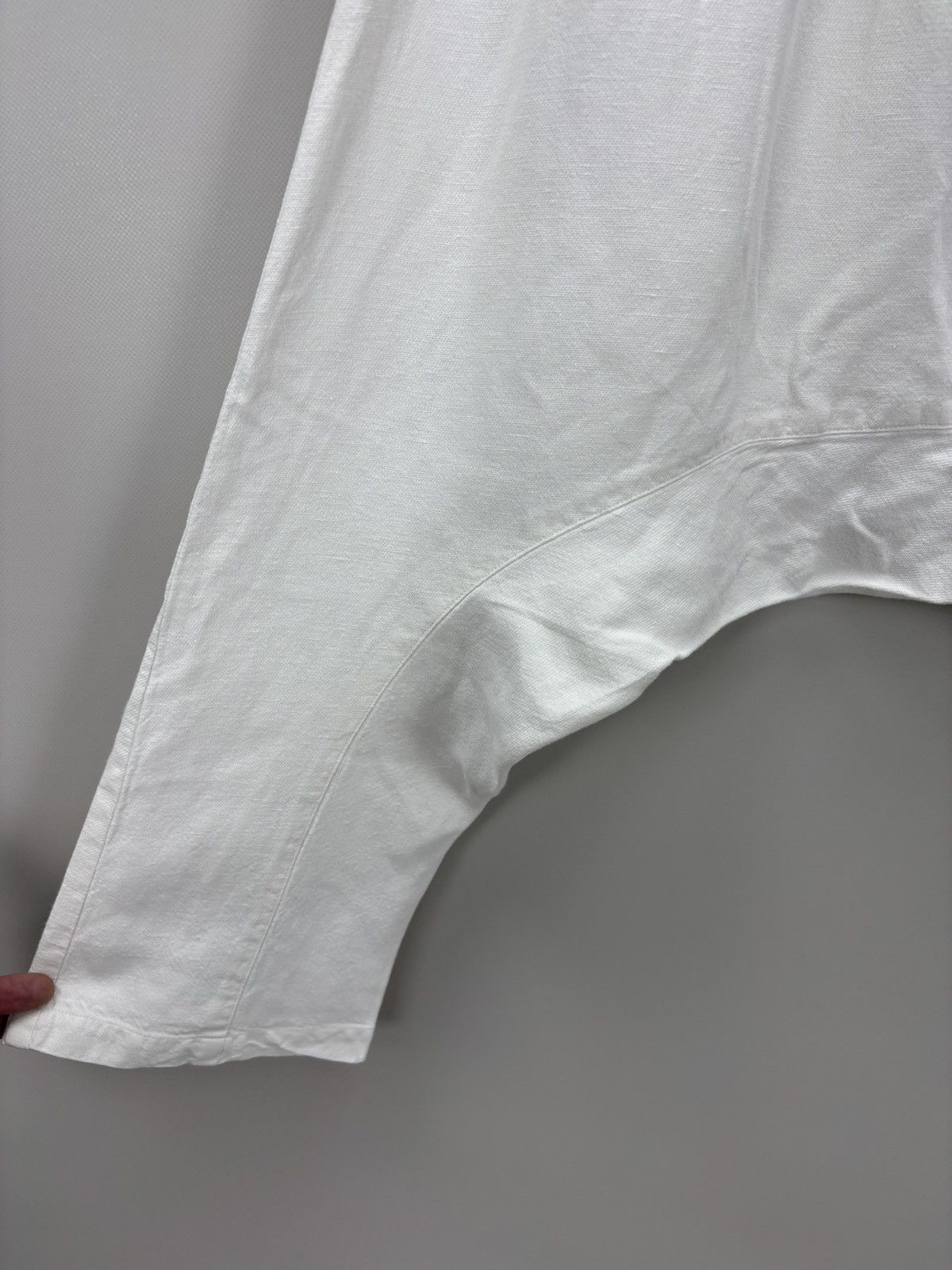 Japanese Brand Womens linen pants Ewa i Walla Size M Color White Size 26" / US 2 / IT 38 - 3 Thumbnail