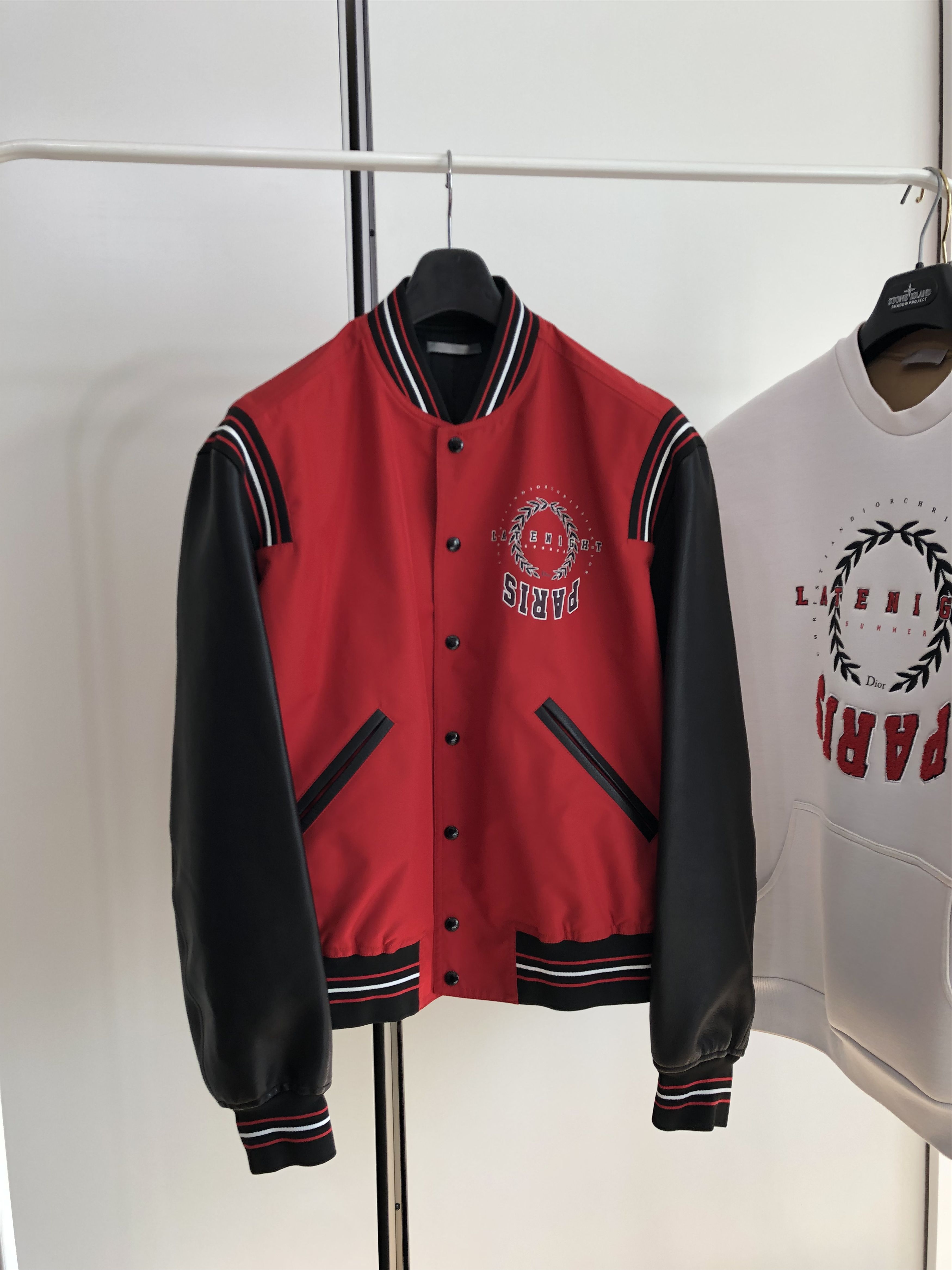 Dior DIOR HOMME Paris Varsity Bomber Jacket (SS18) Size US M / EU 48-50 / 2 - 2 Thumbnail