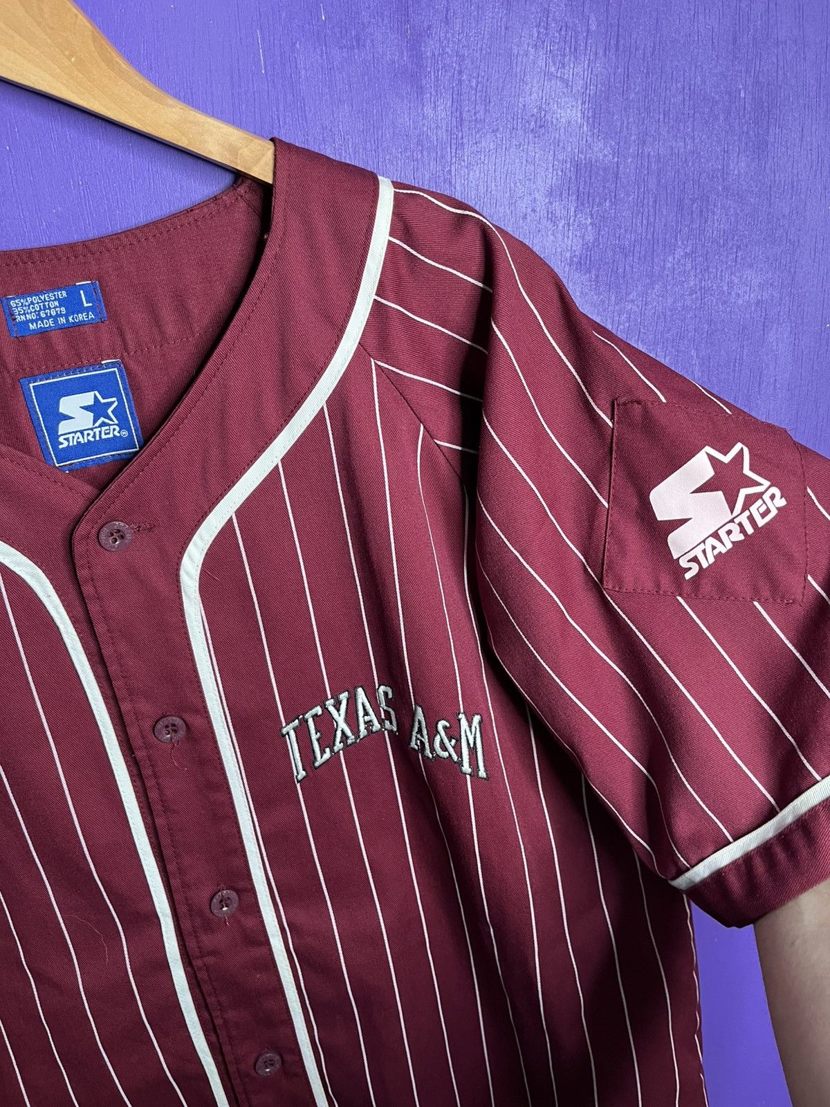 Starter × Vintage Vintage starter Texas ATM pinstripe jersey Size US L / EU 52-54 / 3 - 3 Thumbnail