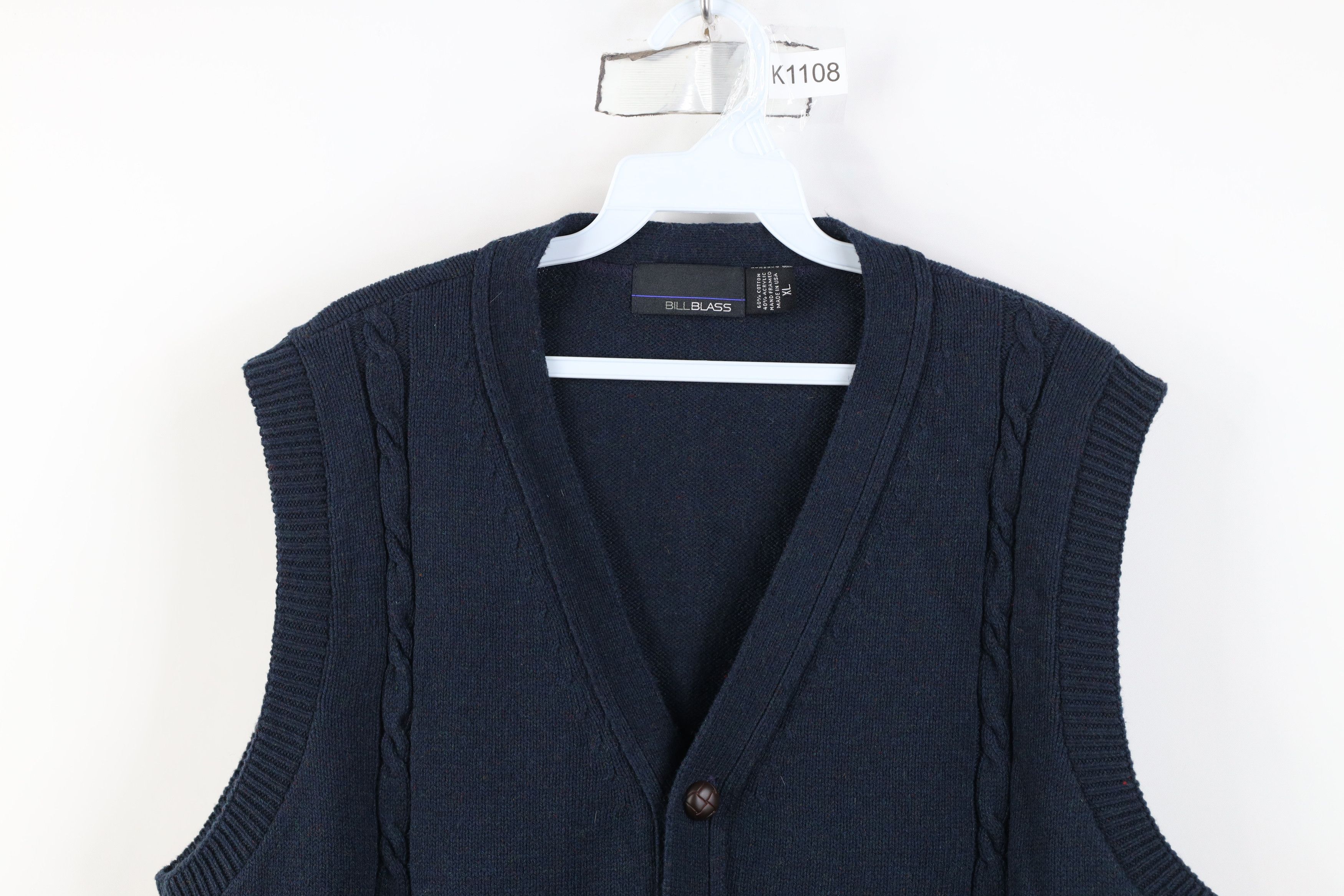 Brooks Brothers Vintage Brooks Brothers Pima Cotton Knit Sweater Vest Black Size US XL / EU 56 / 4 - 2 Thumbnail