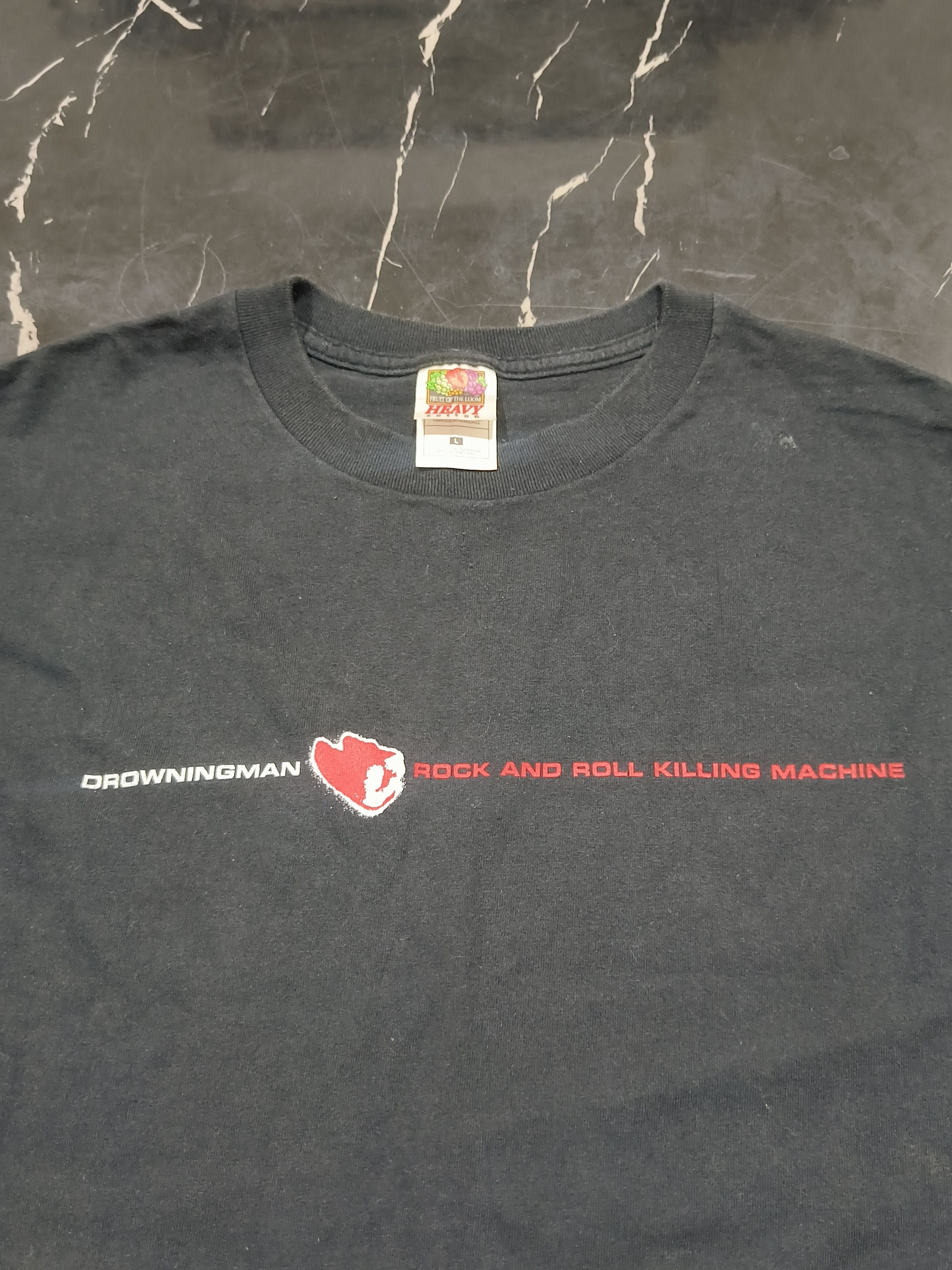 Band Tees Vintage Drowningman "Rock and roll killing machine" shirt Size US L / EU 52-54 / 3 - 2 Thumbnail