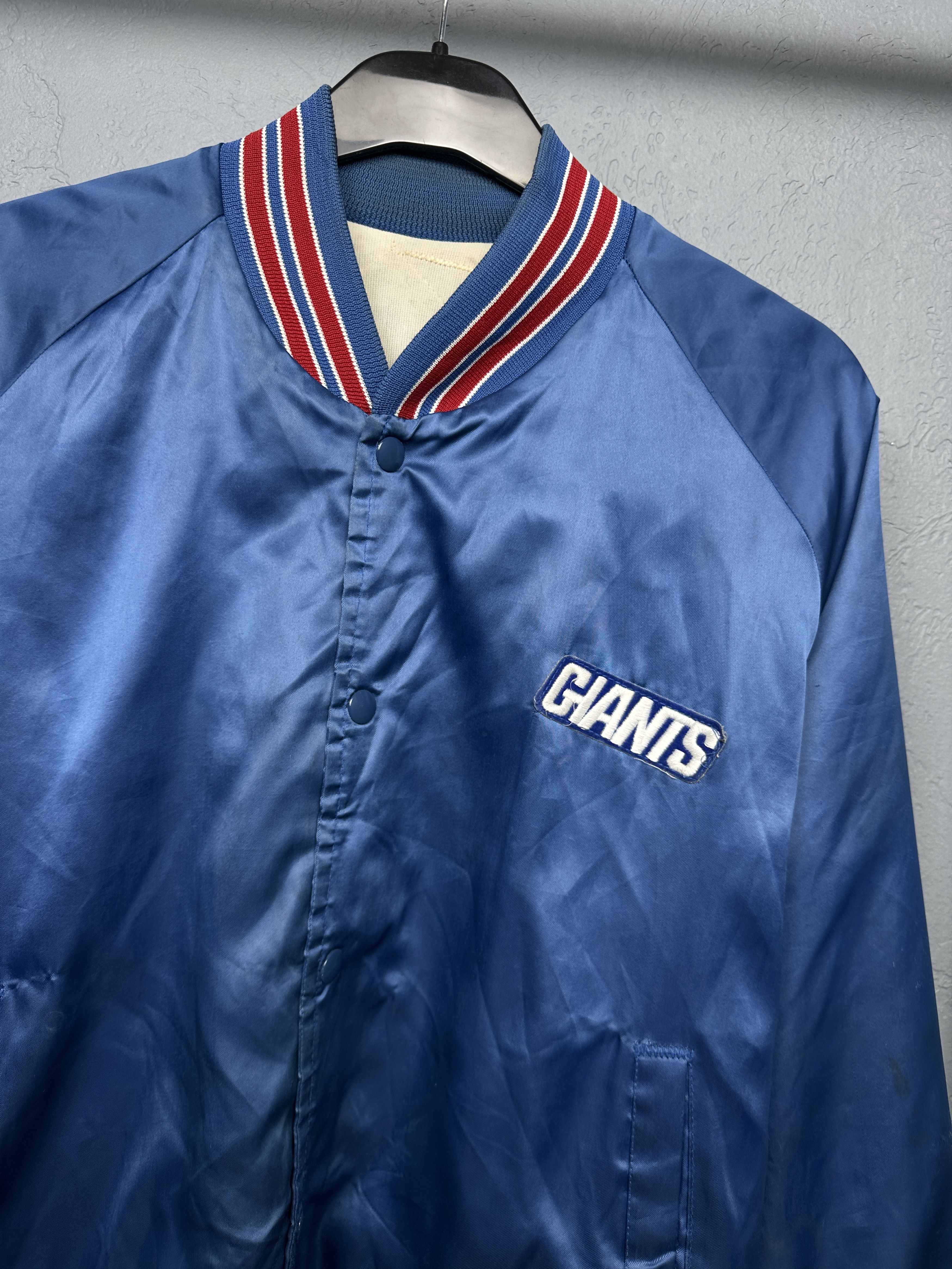 MLB New York Giants 90s Vintage Mens Satin Bomber Jacket MLB Size US XL / EU 56 / 4 - 2 Thumbnail