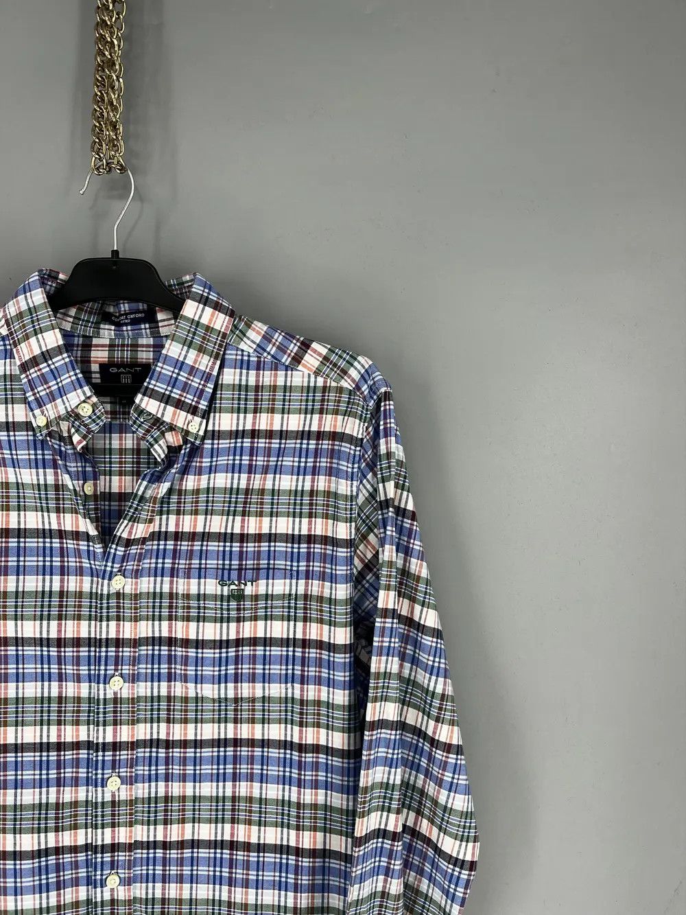 Vintage Vintage Flannel GANT Plaid Shirt Travis style Size US L / EU 52-54 / 3 - 4 Thumbnail