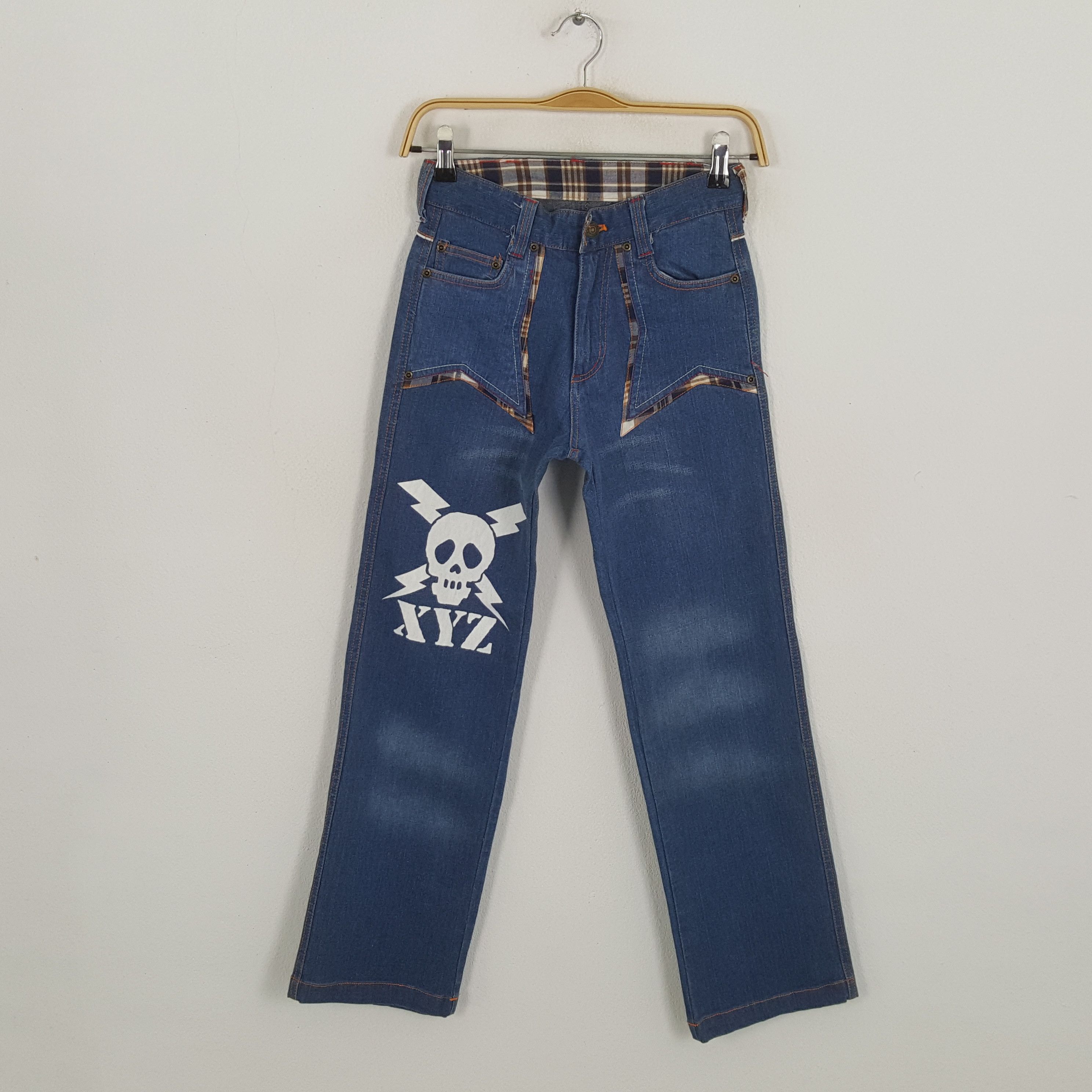 Vintage Vintage SKULLS XYZ Japanese Brand Style Jeans Size US 26 / EU 42 - 1 Thumbnail