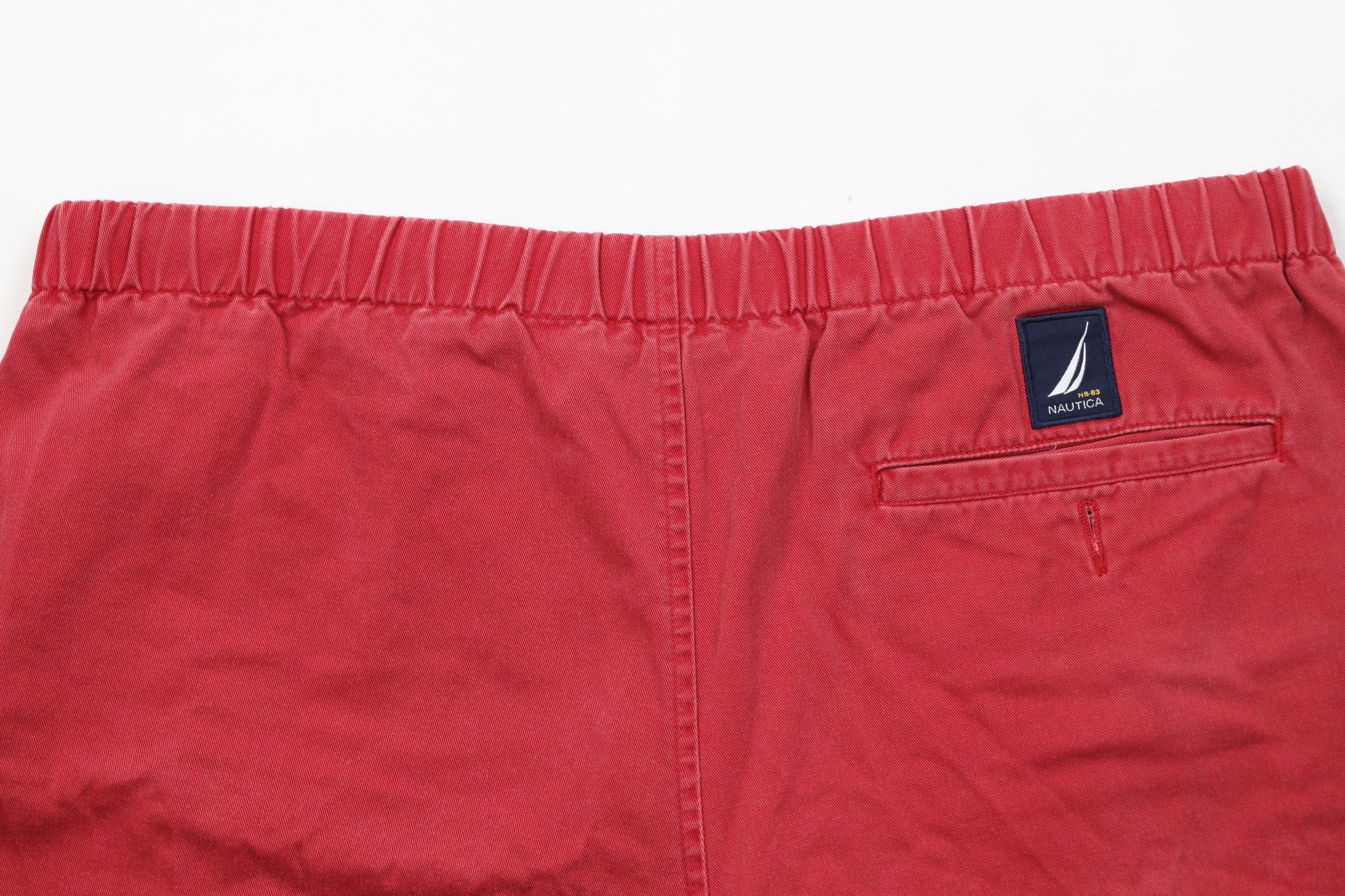 Nautica Vintage 90s Nautica Relaxed Fit Above Knee Shorts Red Cotton Size US 32 / EU 48 - 10 Thumbnail
