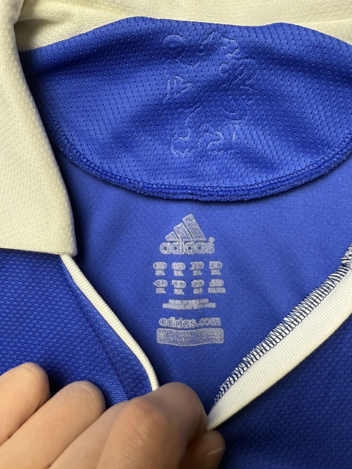Adidas Chelsea Adidas Jersey Used Blue Men's Champions League Size US XL / EU 56 / 4 - 13 Thumbnail