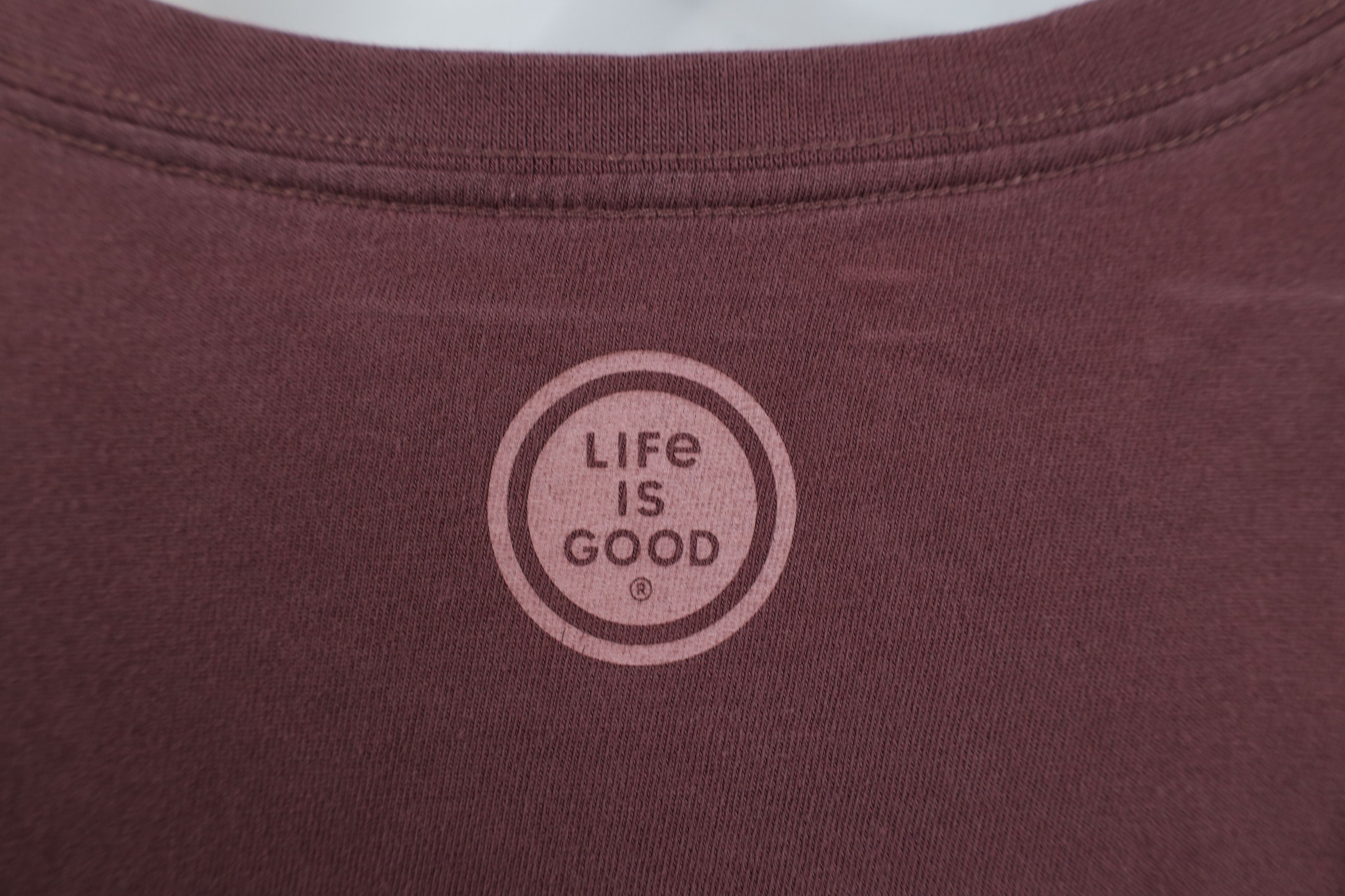 Life is Good Life Is Good Do I Want A Beer Long Sleeve T-Shirt Red Cotton Size US L / EU 52-54 / 3 - 11 Thumbnail