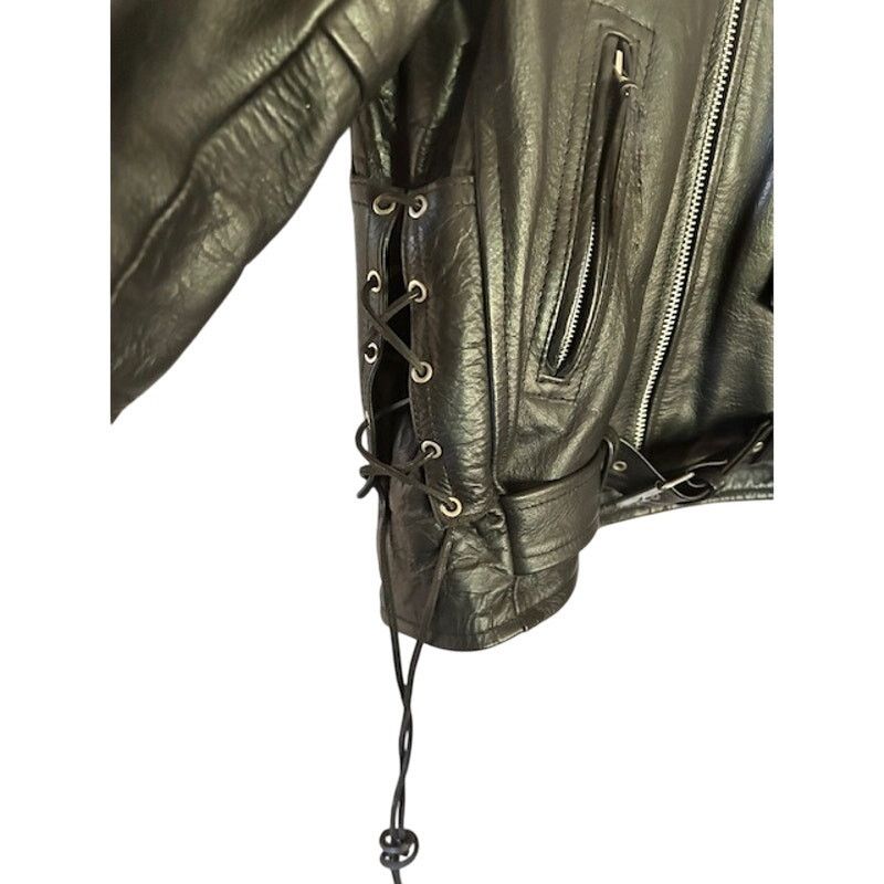 Other 4Star Men’s Leather Motorcycle Jacket 44 Black Size US S / EU 44-46 / 1 - 5 Thumbnail