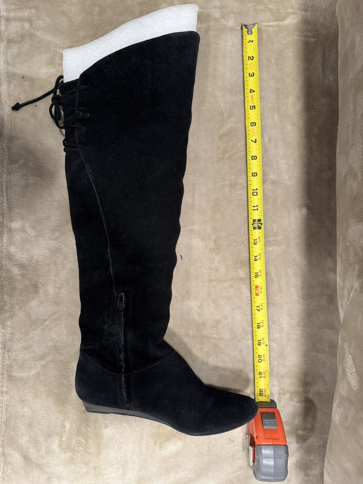 UNIK International Inc. Inc International Concepts Boots Black 7.5 Lace Up Suede Size US 7.5 / IT 37.5 - 3 Thumbnail