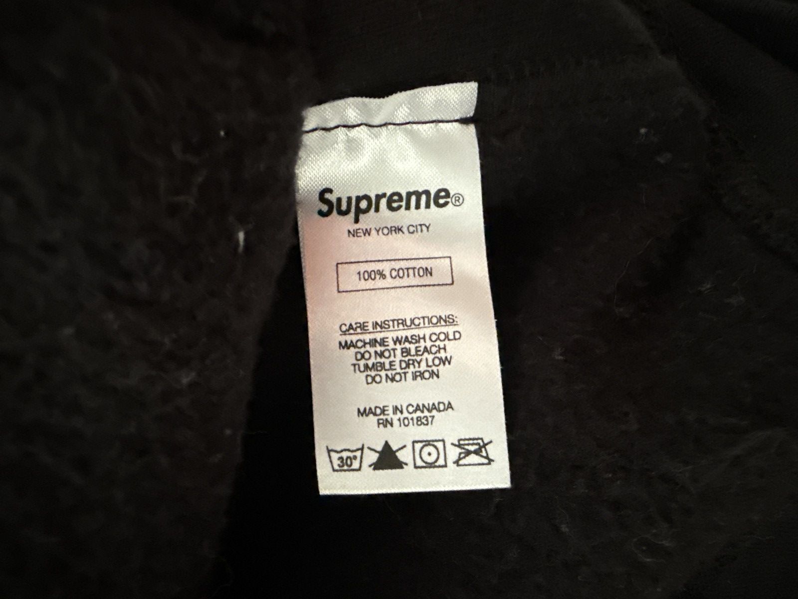 Supreme Supreme Trademark Hooded Sweatshirt FW18 in Black Size M Size US M / EU 48-50 / 2 - 4 Thumbnail