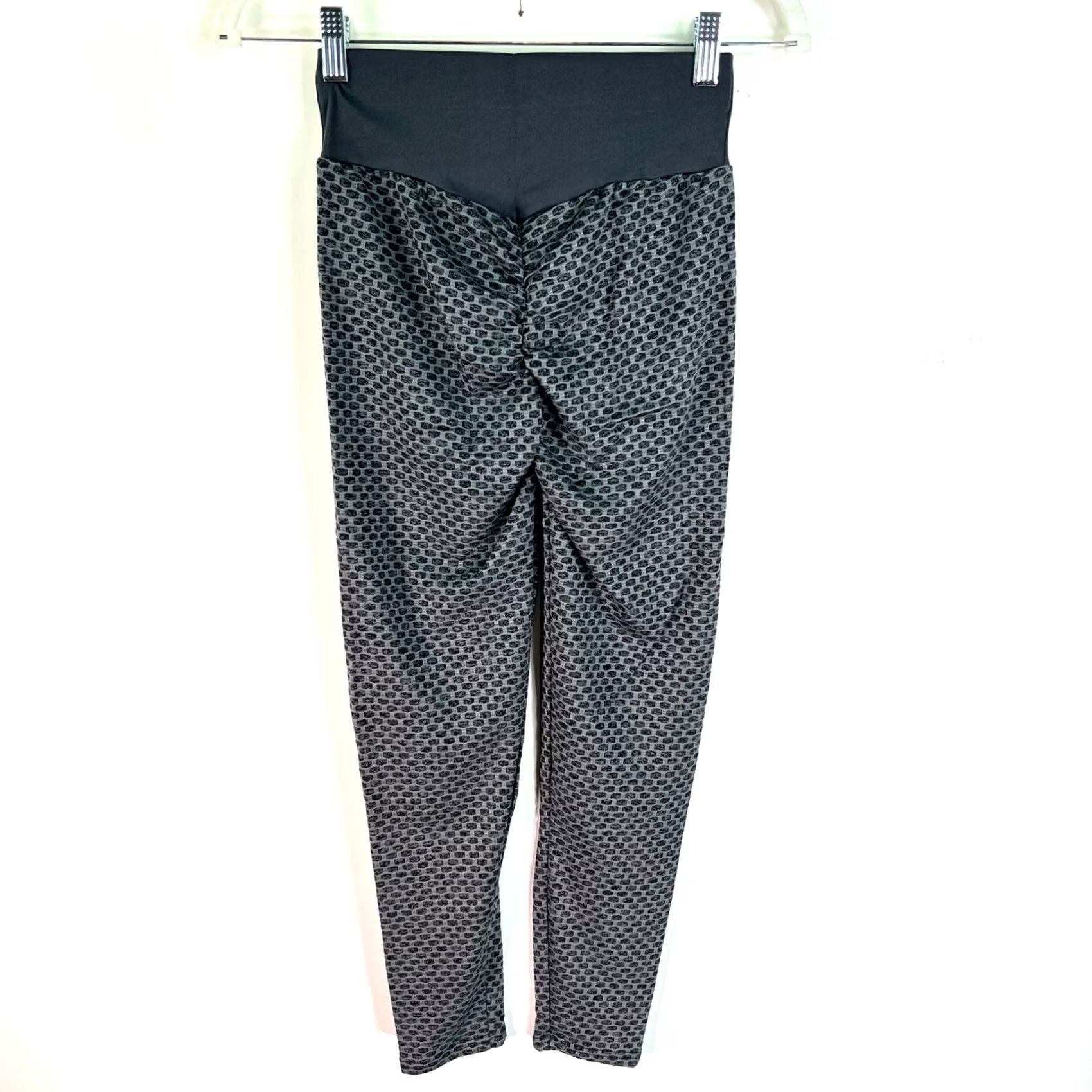 Vintage Women Leggings SZ S Anti-Cellulite High Waist Push Up Yoga Pants Gray Butt Lift Size 28" / US 6 / IT 42 - 6 Thumbnail