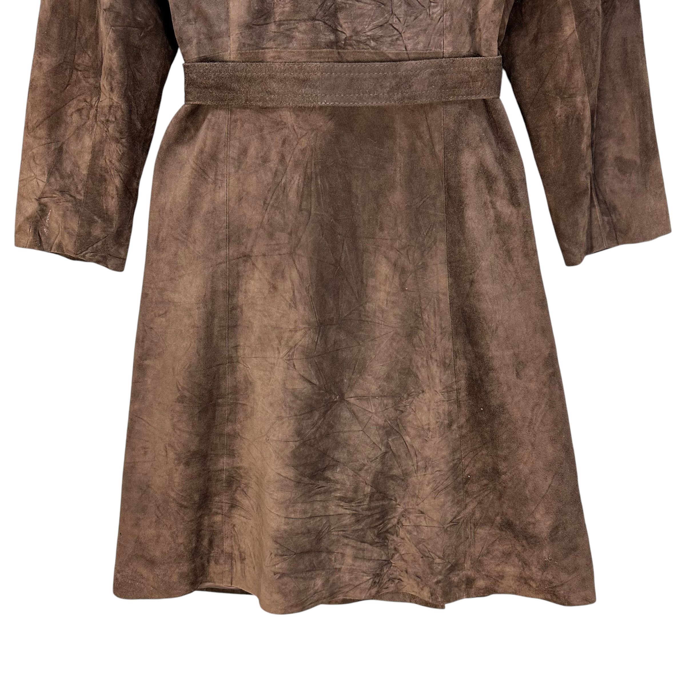 Montblanc 90’s NWT MONT BLANC Fur Shawl Calf Suede Long Coat #A64-1540 Size M / US 6-8 / IT 42-44 - 16 Thumbnail