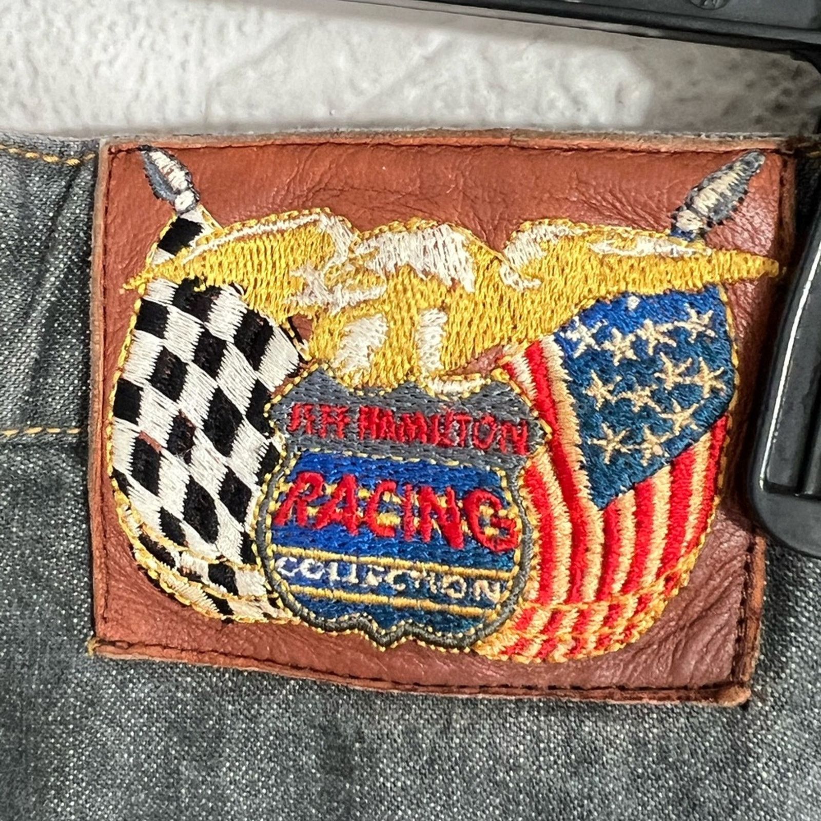 JH Design JH Racing Y2M Denim Jeans Size 34x33 Wide Leg Earnhardt RARE Size US 34 / EU 50 - 10 Thumbnail