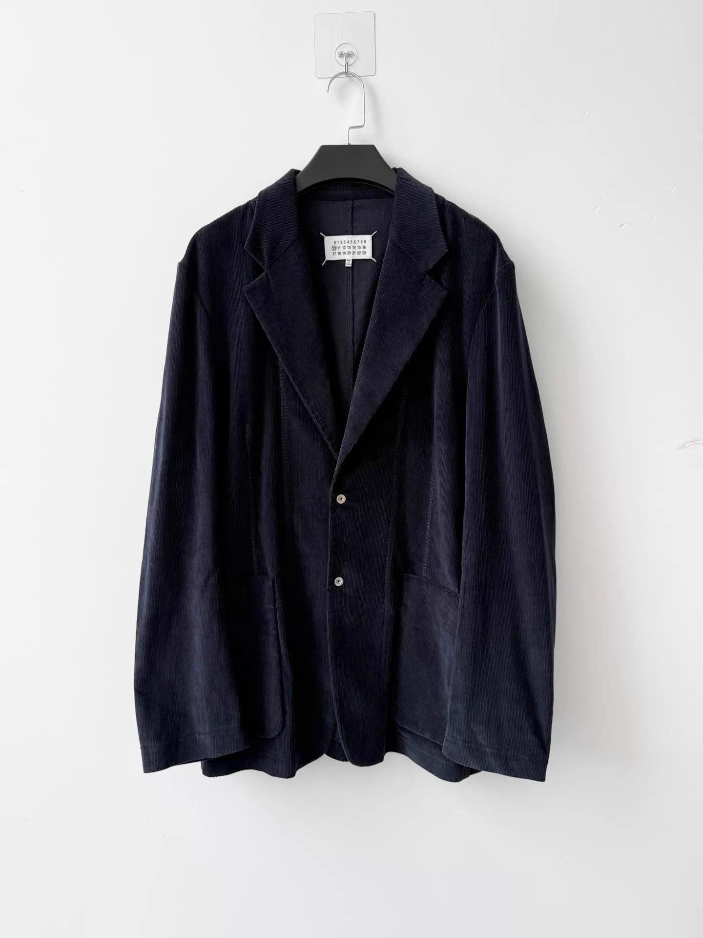 Maison Margiela Maison Margiela A/W19 Navy Corduroy Waist Panel Suit 50 Size US M / EU 48-50 / 2 - 1 Thumbnail