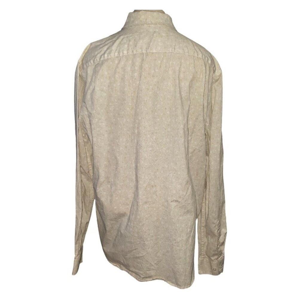 Express CT1663 Express Men's Cream Dress Shirt M Size 38R - 3 Thumbnail