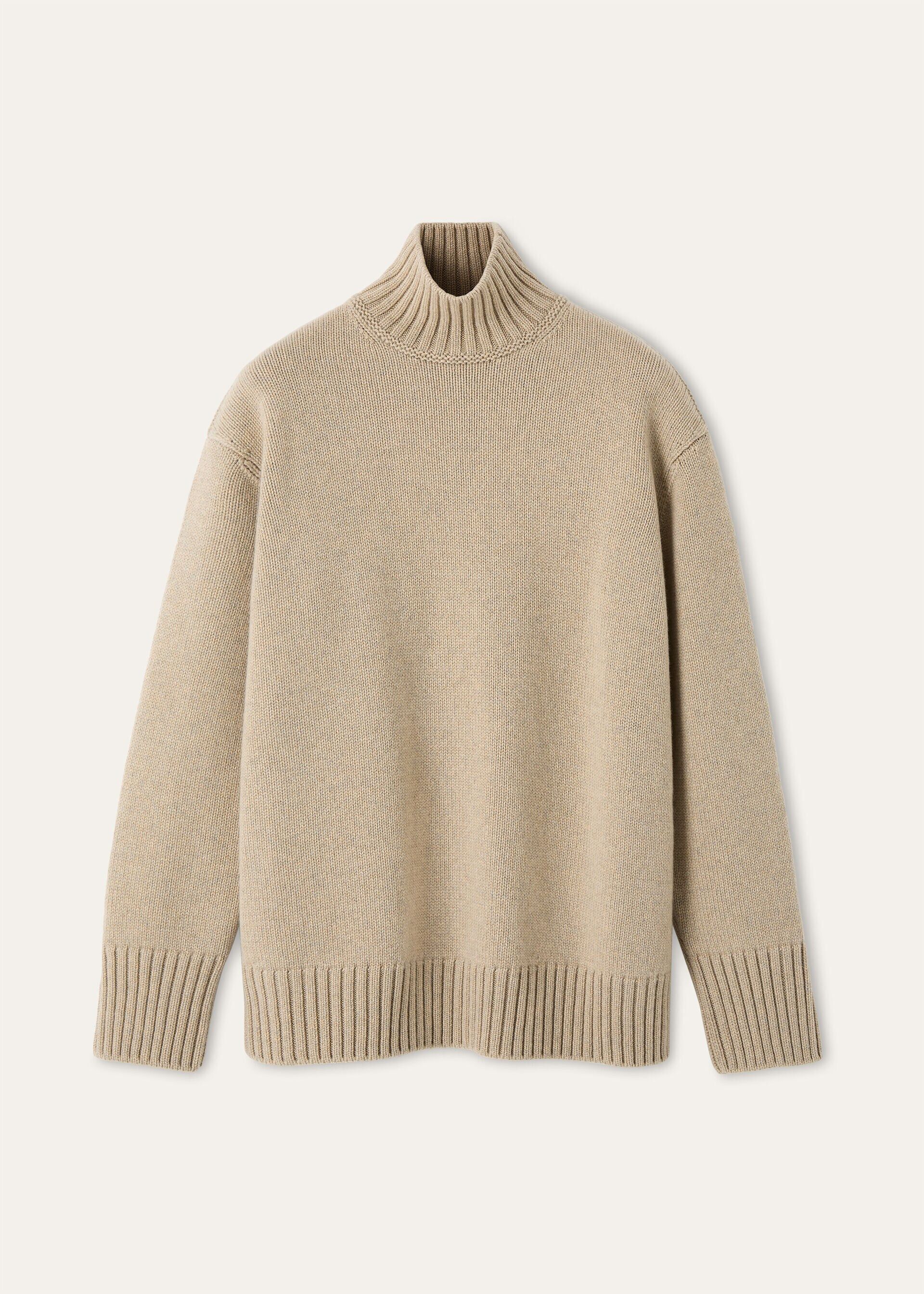 Loro Piana os11x0326 FRW0018 Parksville Turtleneck Sweater Silver Birch Size L / US 10 / IT 46 - 1 Thumbnail