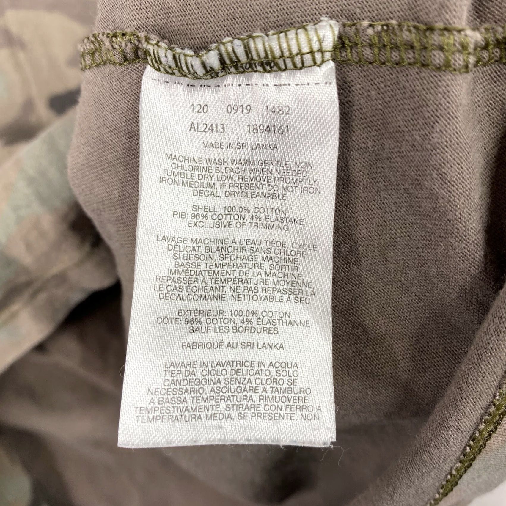 Vintage Columbia Nightgown Nightie Womens S Green Camo Short Sleeve Tee Shirt Dress Size S / US 4 / IT 40 - 7 Thumbnail