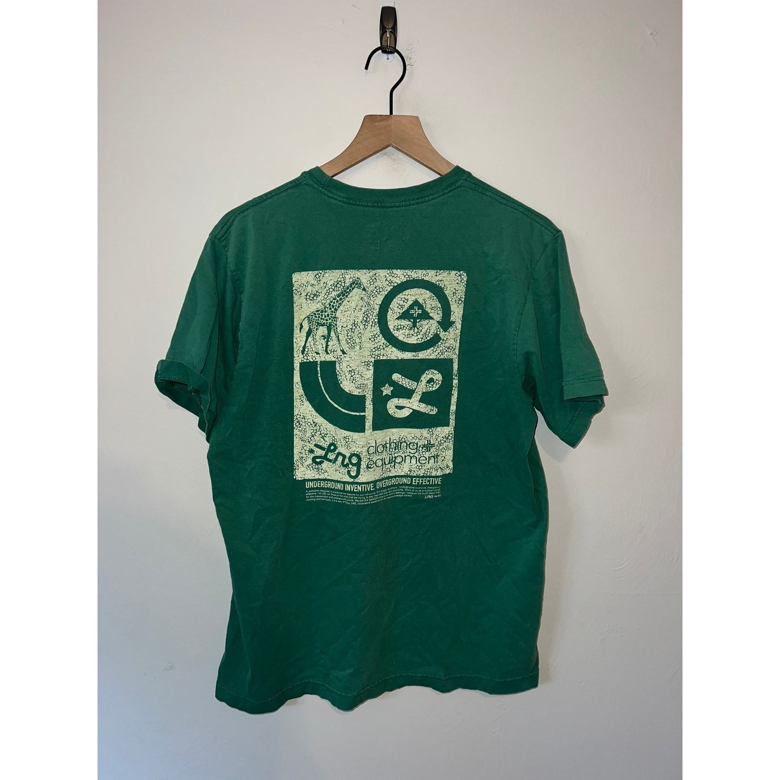 LRG Y2K LRG Green Shirt Underground Inventive Shirt Tee L Large Size US L / EU 52-54 / 3 - 1 Thumbnail