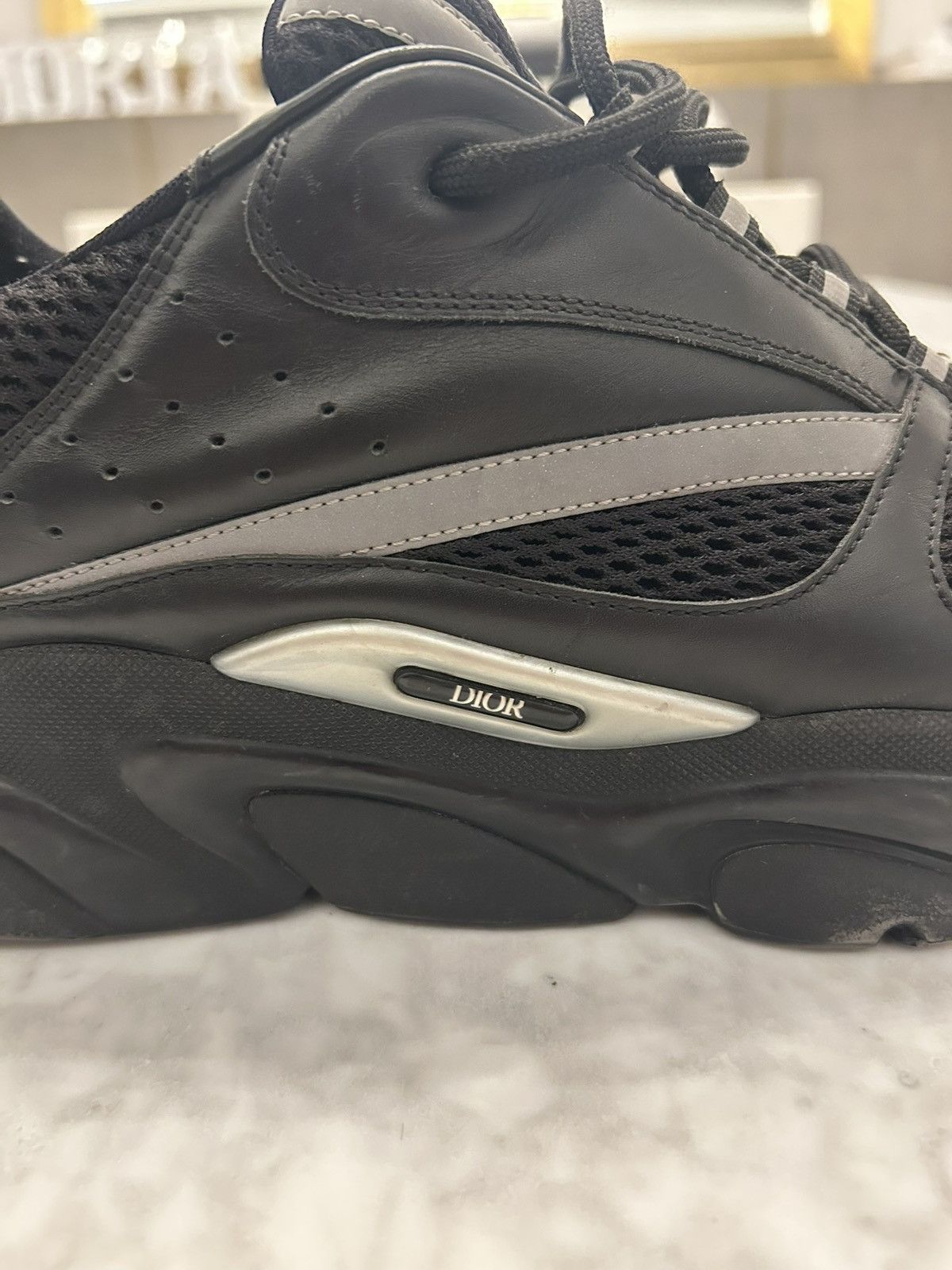 Dior Dior B22 Black Silver Size US 13 / EU 46 - 7 Thumbnail