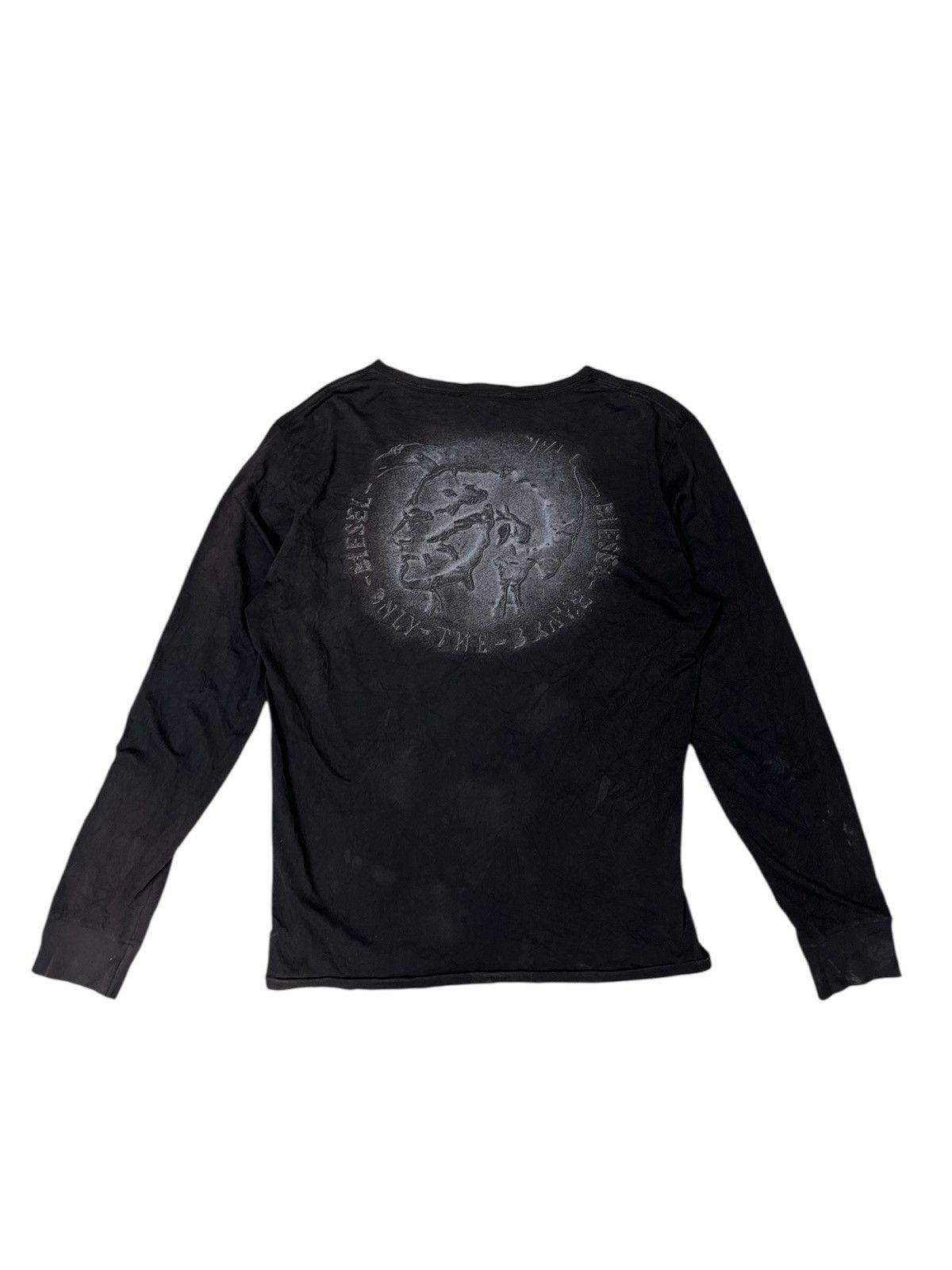 Diesel Vintage Diesel Punk Faded Distressed Long Sleeve Shirt Size US M / EU 48-50 / 2 - 1 Thumbnail