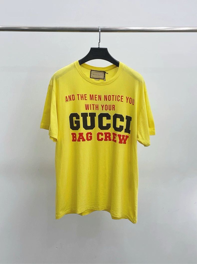 Gucci GucciLemon yellow logo short sleeves 2503-Nextarrow Size US L / EU 52-54 / 3 - 1 Thumbnail