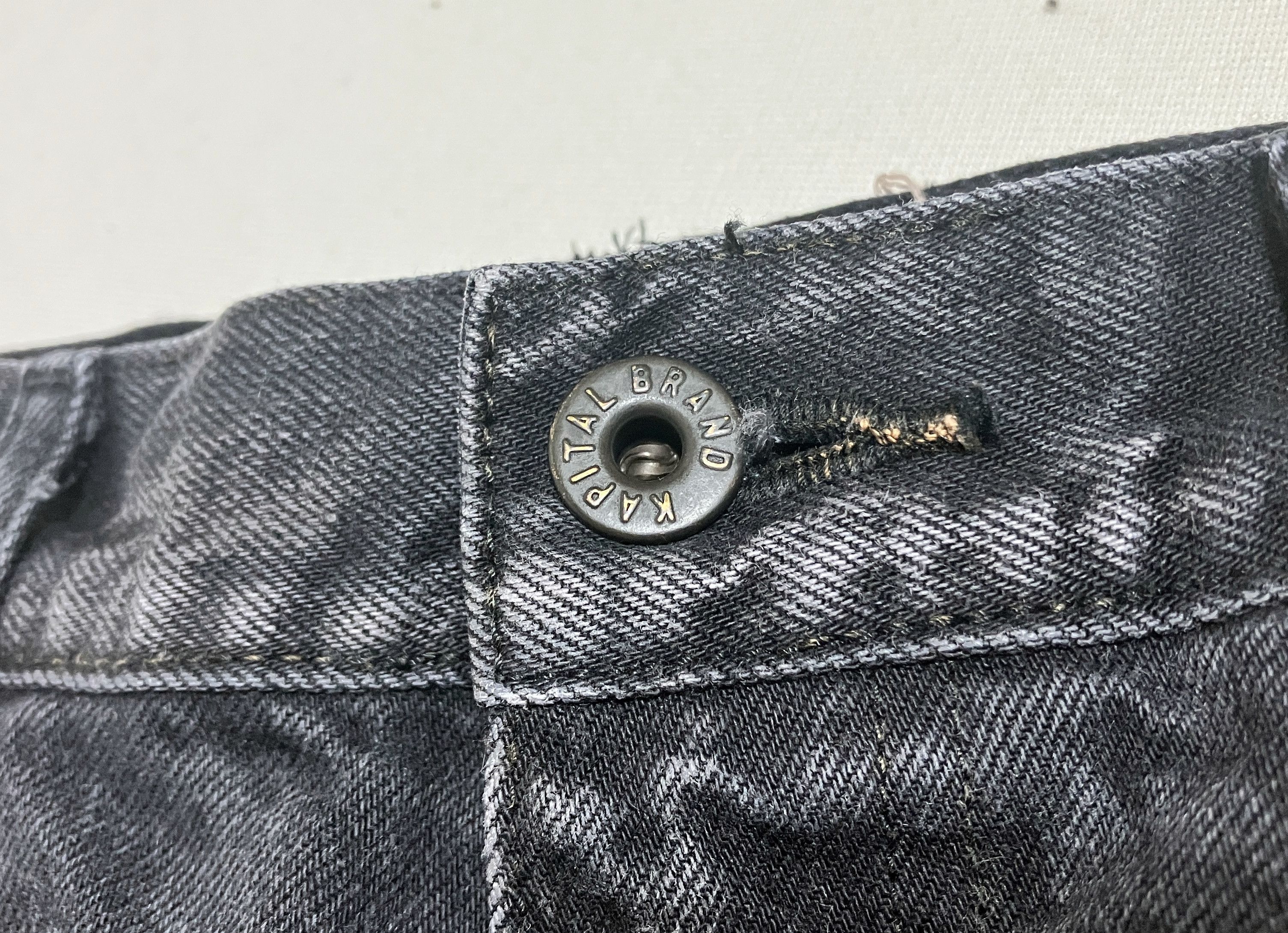 Kapital KAPITAL 14oz black denim flare jeans hippie insane remake Size US 34 / EU 50 - 11 Thumbnail