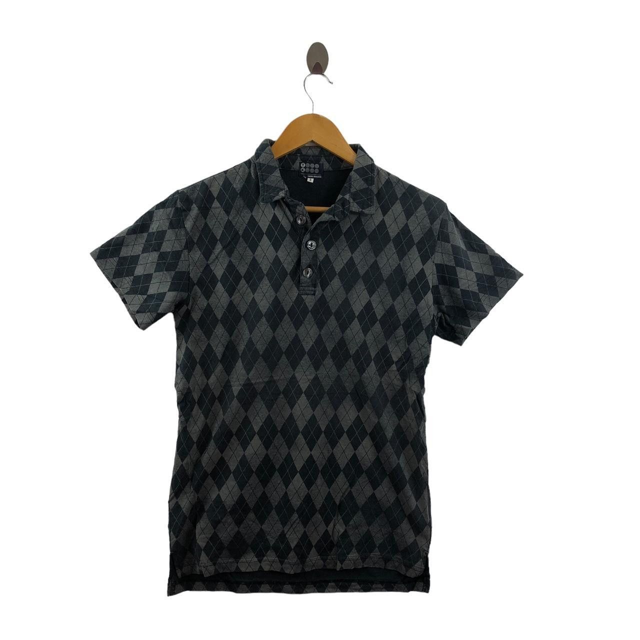 Takeo Kikuchi Vintage TAKEO KIKUCHI JAPAN Argyle Pattern Polo Tee Shirt Size M / US 6-8 / IT 42-44 - 1 Thumbnail