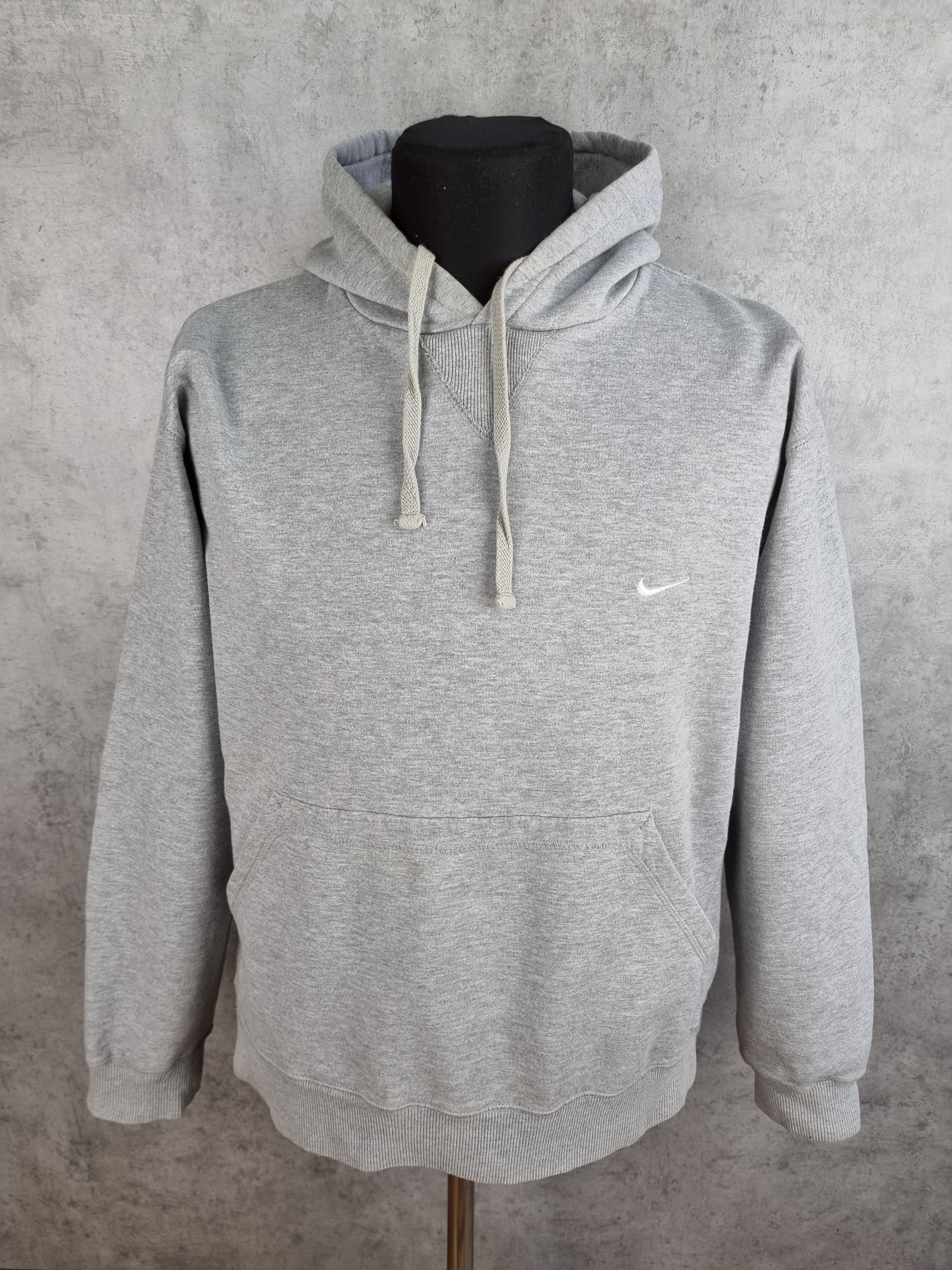 Nike × Vintage Vintage NIKE Swoosh Grey Hoodie Travis Scott Style Size US M / EU 48-50 / 2 - 6 Thumbnail