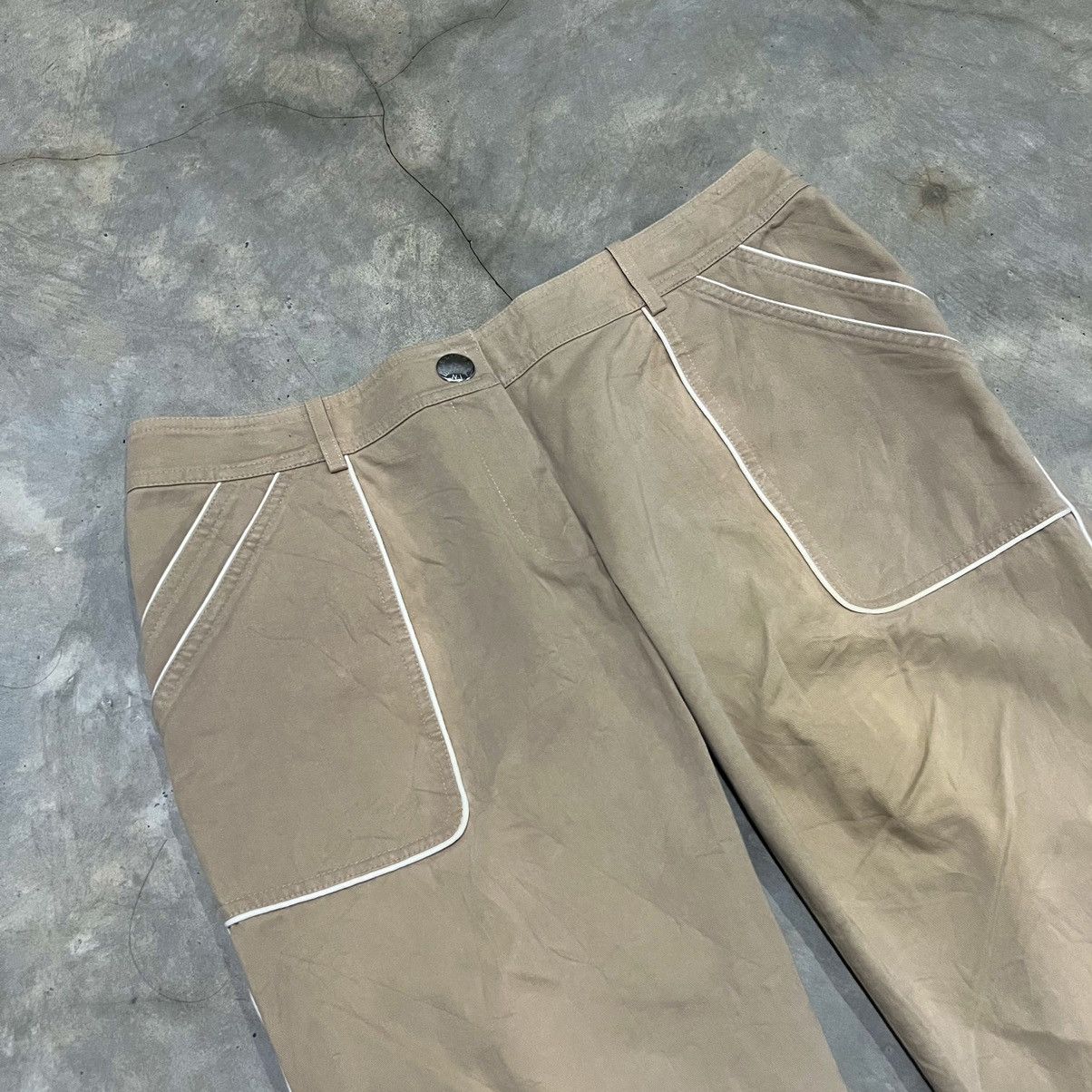 Celine Celine Fatigue Bottom Leg Zip Pants Size US 33 - 3 Thumbnail
