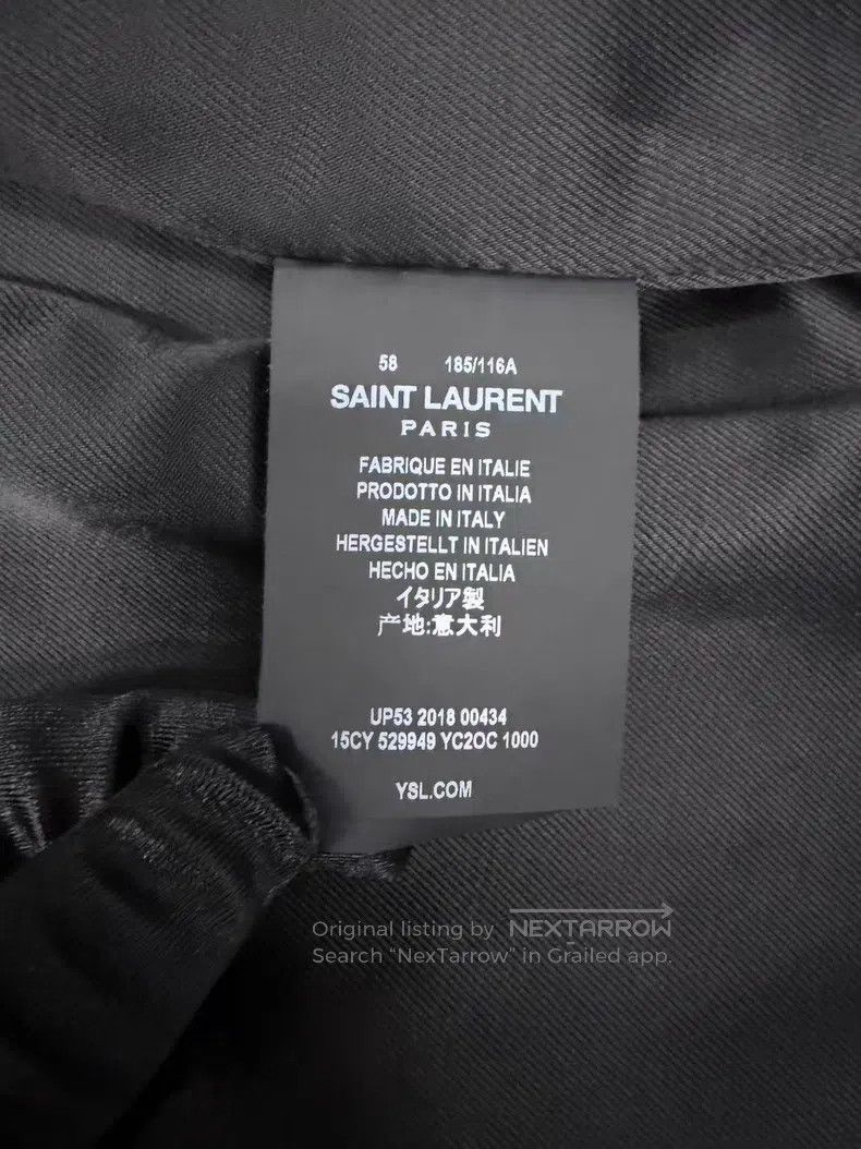 Saint Laurent Paris Saint Laurent Paris Sheepskin Biker Jacket Size US XXL / EU 58 / 5 - 4 Thumbnail