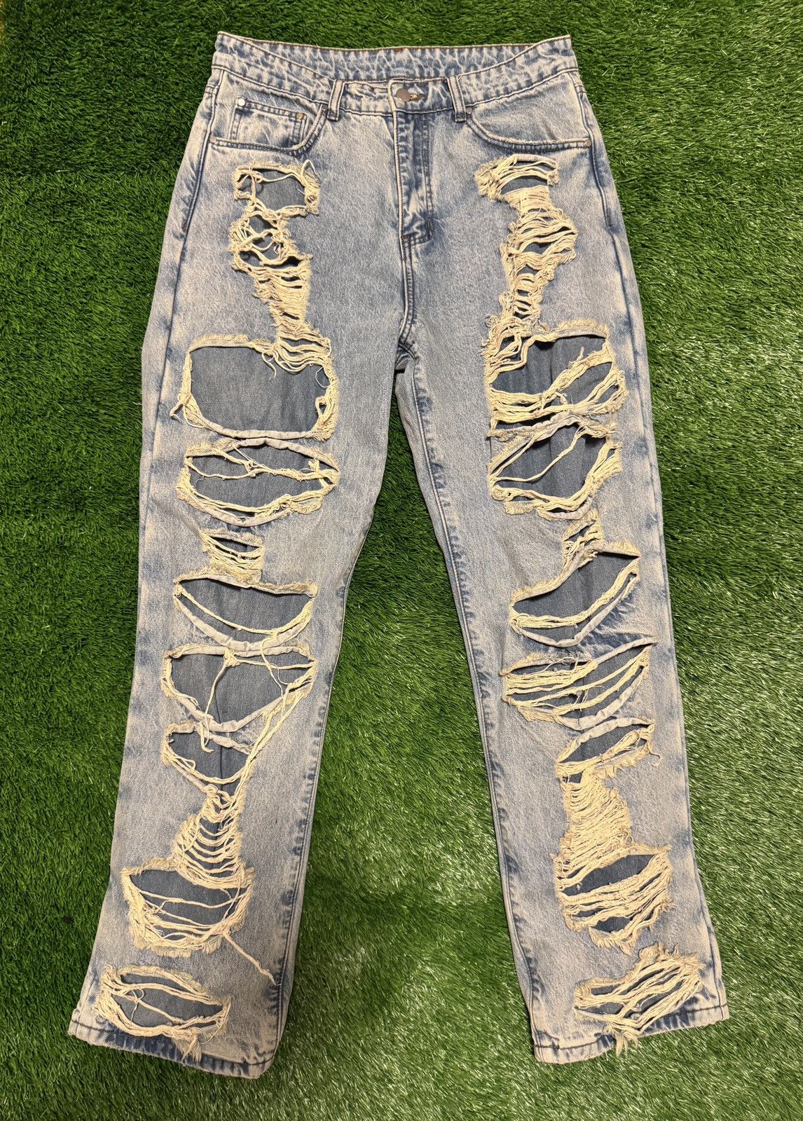 Vale Rare Vale Denim Distressed Jeans Size US 32 / EU 48 - 1 Thumbnail