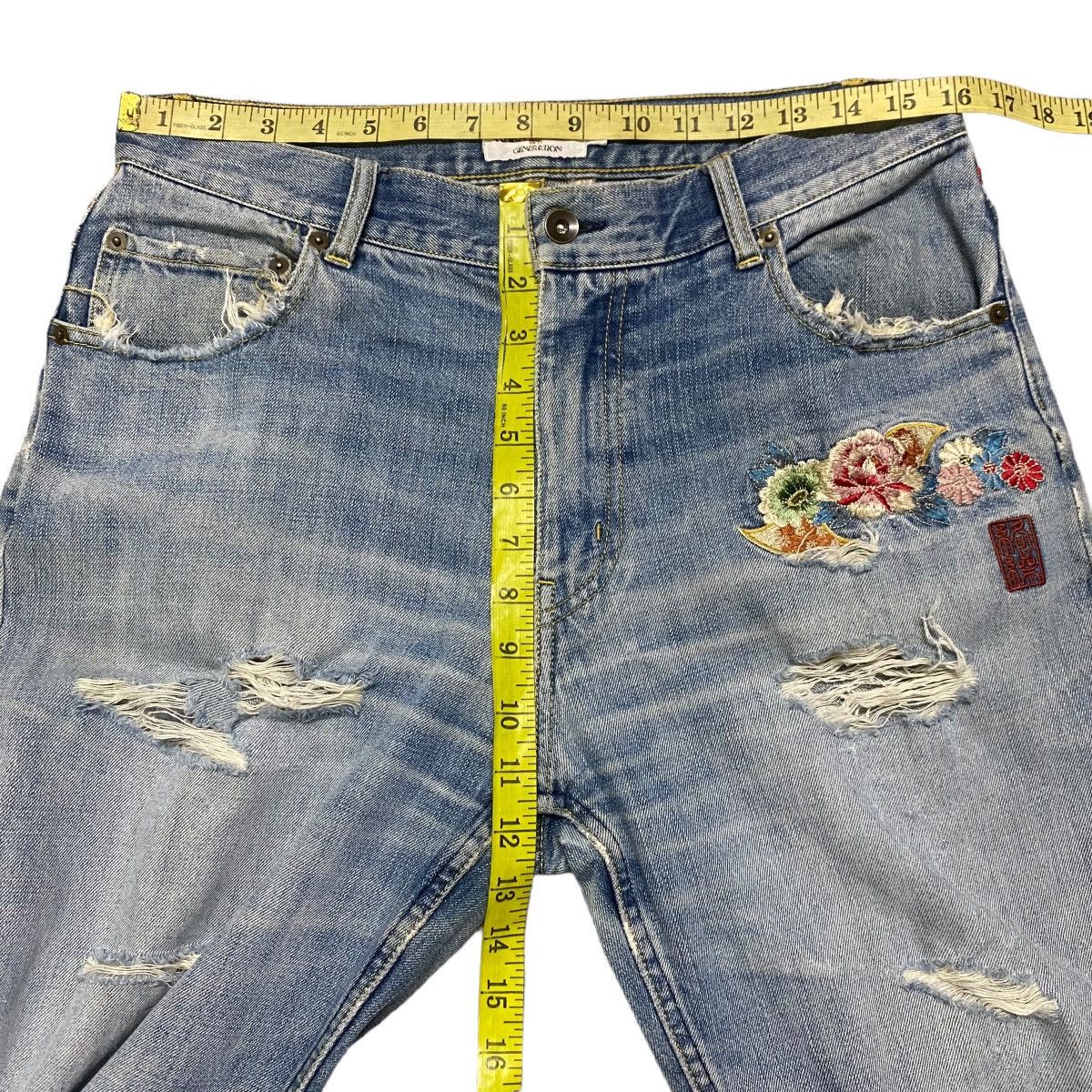 Karakuri Tamashii KARAKURI GENERATION Distressed Denim Embroidery Jeans Size US 32 / EU 48 - 21 Thumbnail