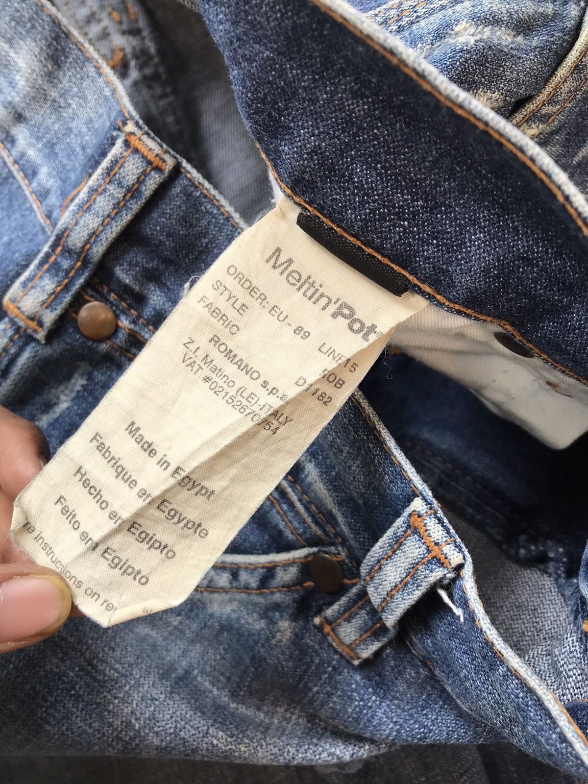 Vintage Vintage meltin pot double knee distressed denim Size US 30 / EU 46 - 6 Thumbnail