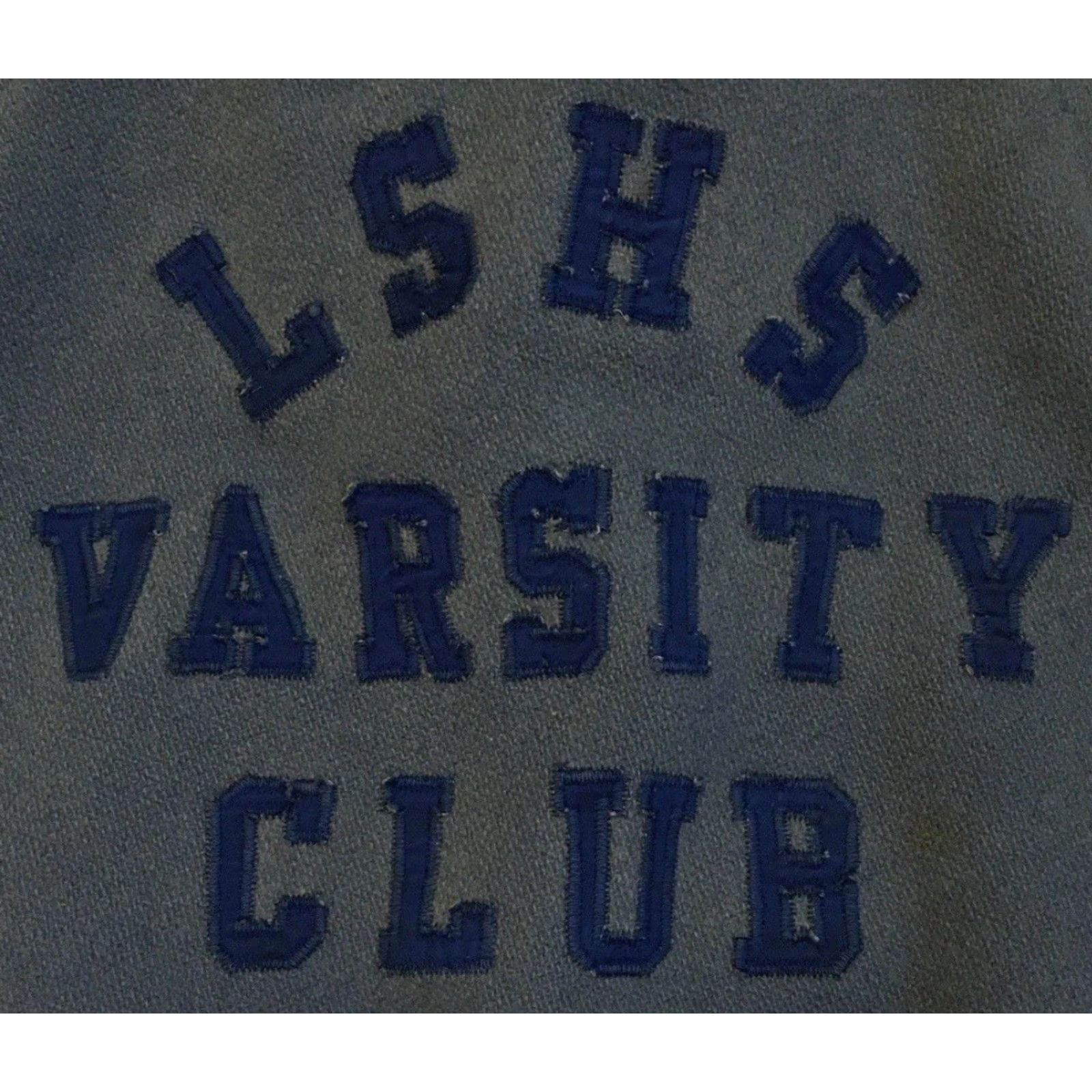 Vintage Vtg 60s Faded Varsity Letterman Jacket 36 USA Wool Blue Striped Bomber Jacket Mens 60s 70s Grunge Football Track PE University School California LSHS Size US XXS / EU 40 - 3 Thumbnail