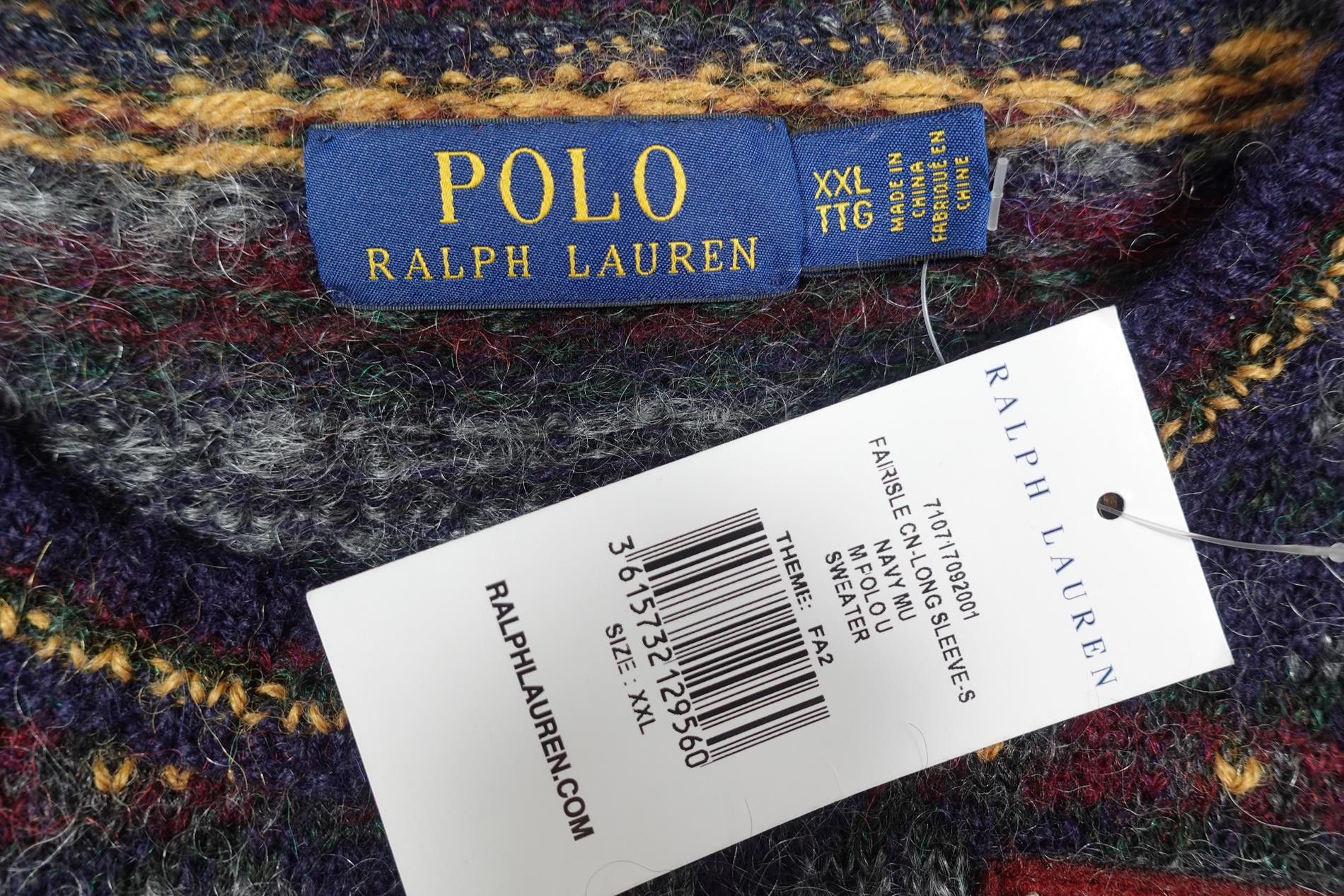 Polo Ralph Lauren Polo Ralph Lauren Sweater Letterman Rugby Fair Isle NWT XXL Size US XXL / EU 58 / 5 - 3 Thumbnail