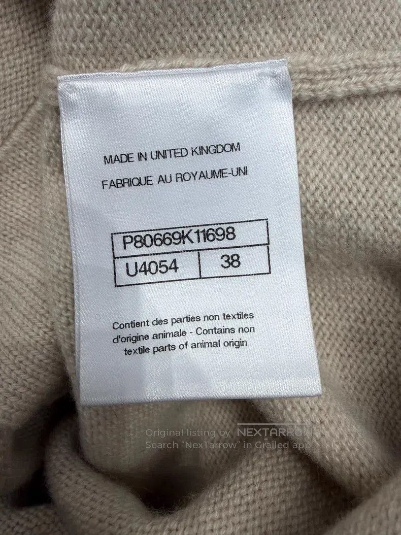 Chanel Chanel Beige black-edged colour-blocked knitted sweater Size XS / US 0-2 / IT 36-38 - 5 Thumbnail