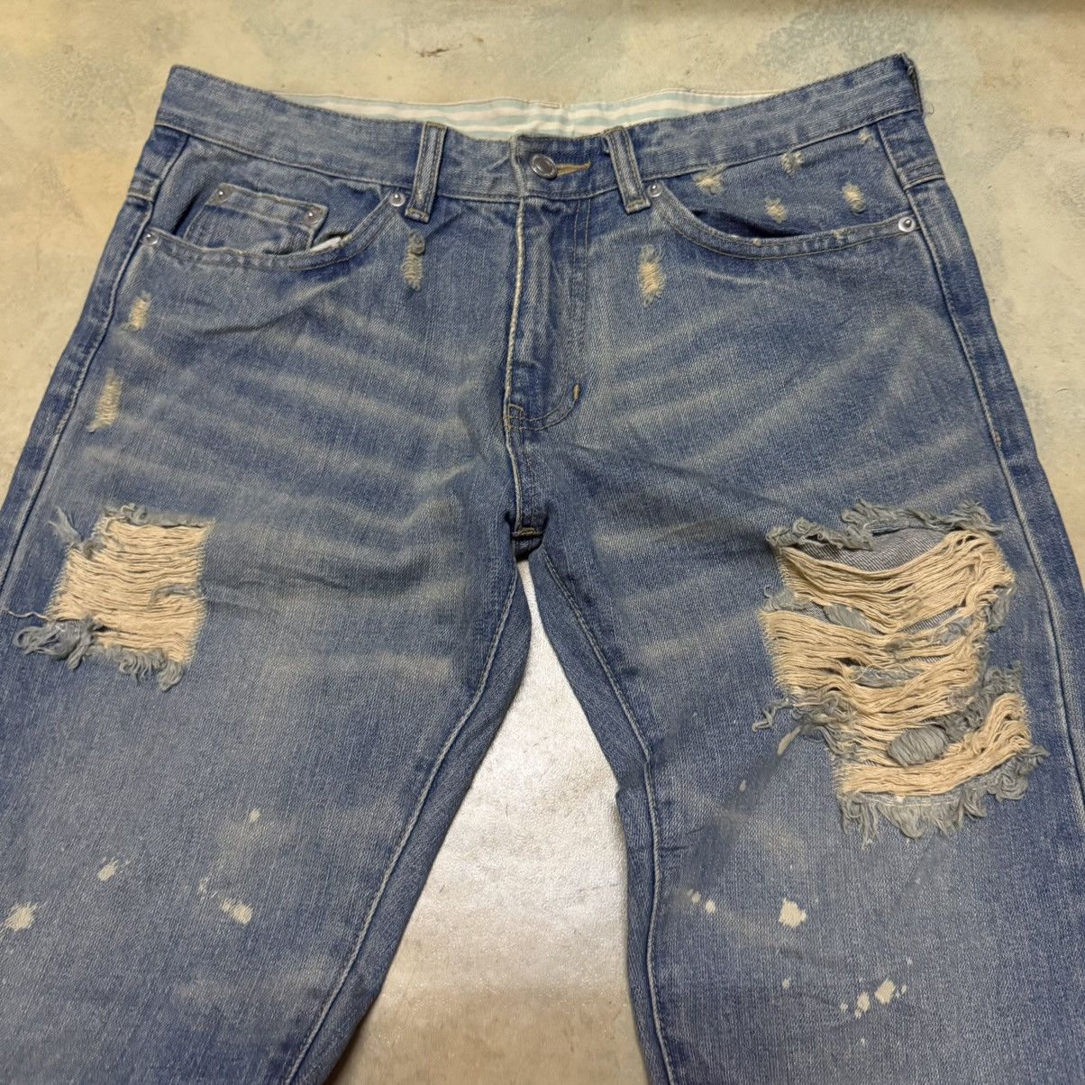 Japanese Brand Japanese Brand Distressed Denim Jeans Size US 32 / EU 48 - 3 Thumbnail