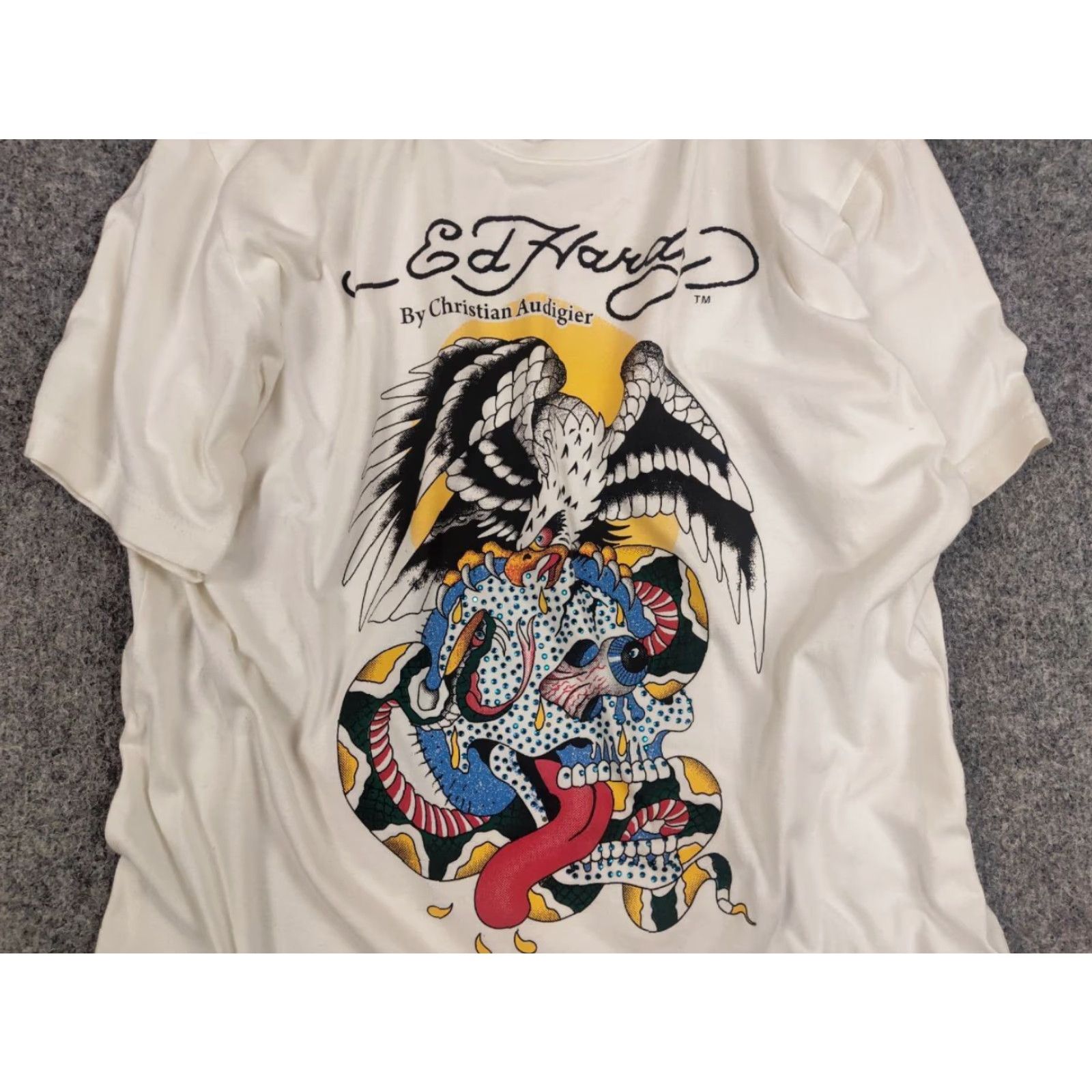 Ed Hardy VINTAGE Ed Hardy Christian Audigier Logo shirt Y2K Style Size US S / EU 44-46 / 1 - 6 Thumbnail