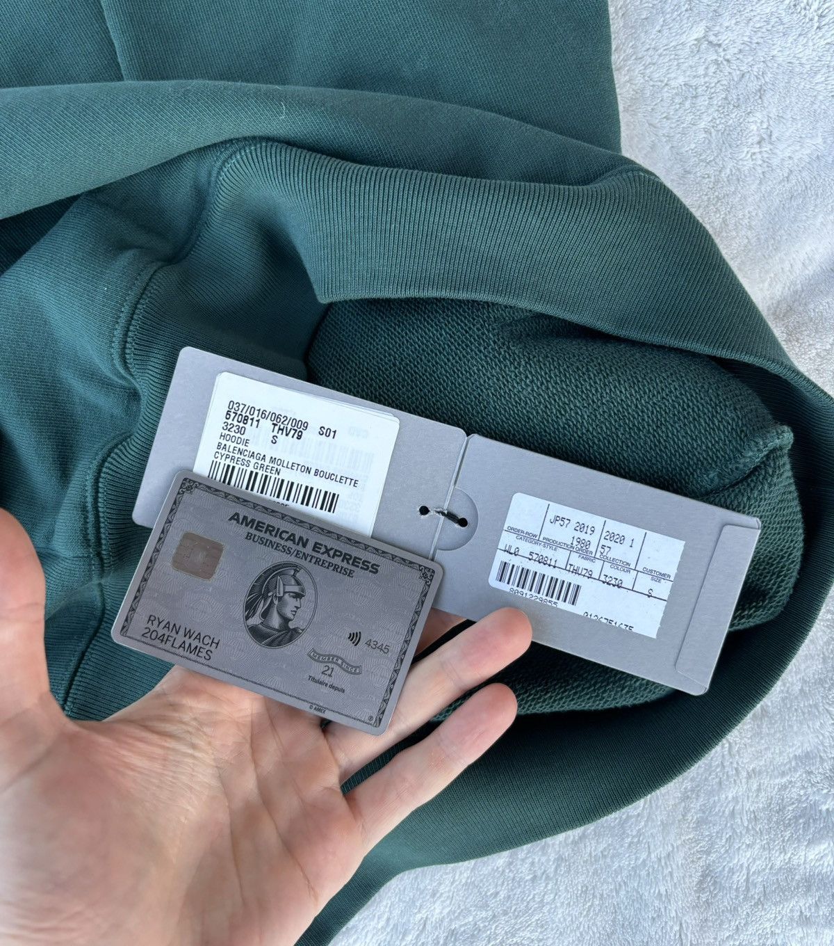Balenciaga Balenciaga Cypress Green Back Logo Hoodie Size US L / EU 52-54 / 3 - 4 Thumbnail