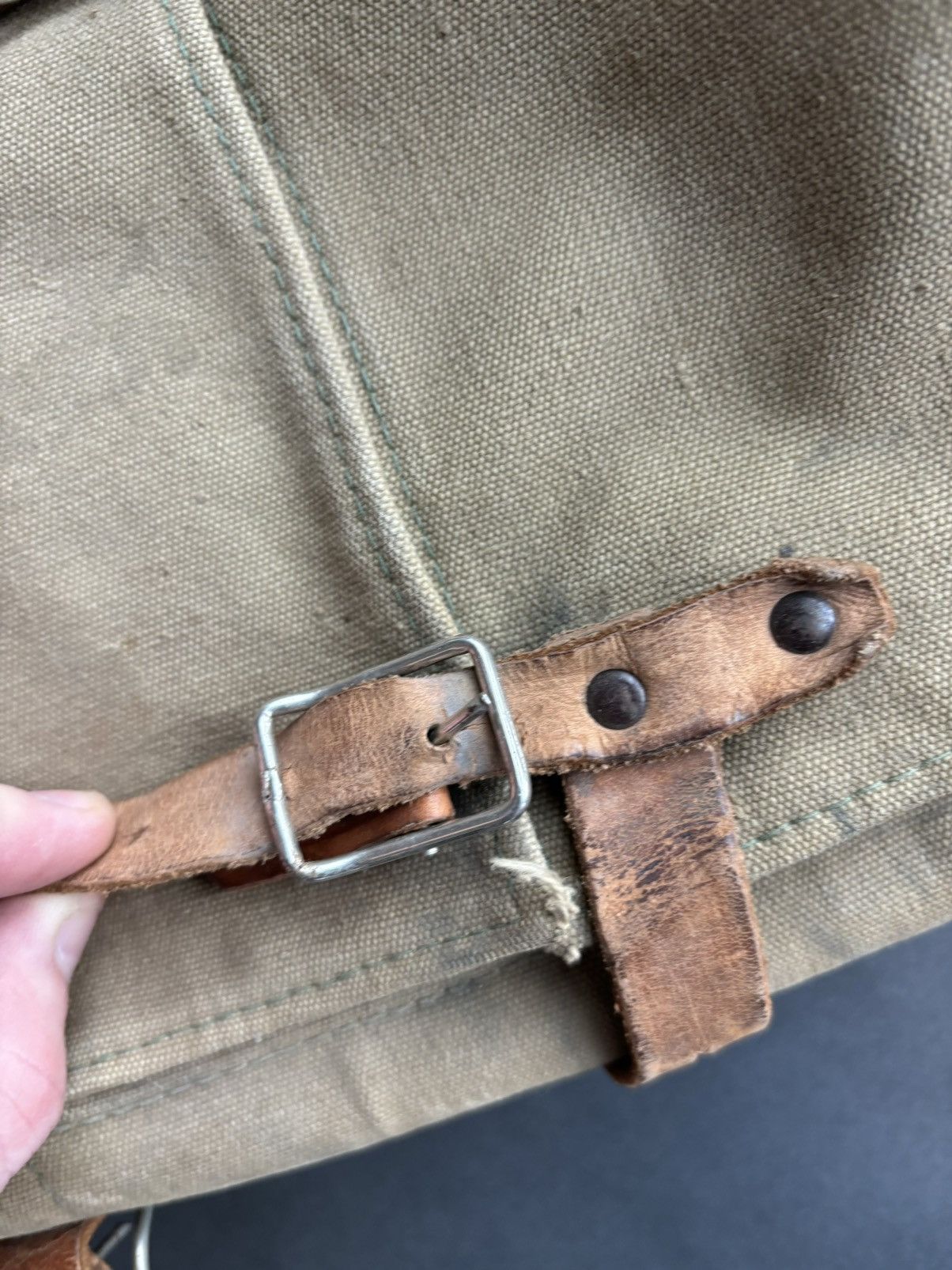 Vintage Vintage WW2 German Army M39 Tornister Fur Messenger Backpack Size ONE SIZE - 11 Thumbnail